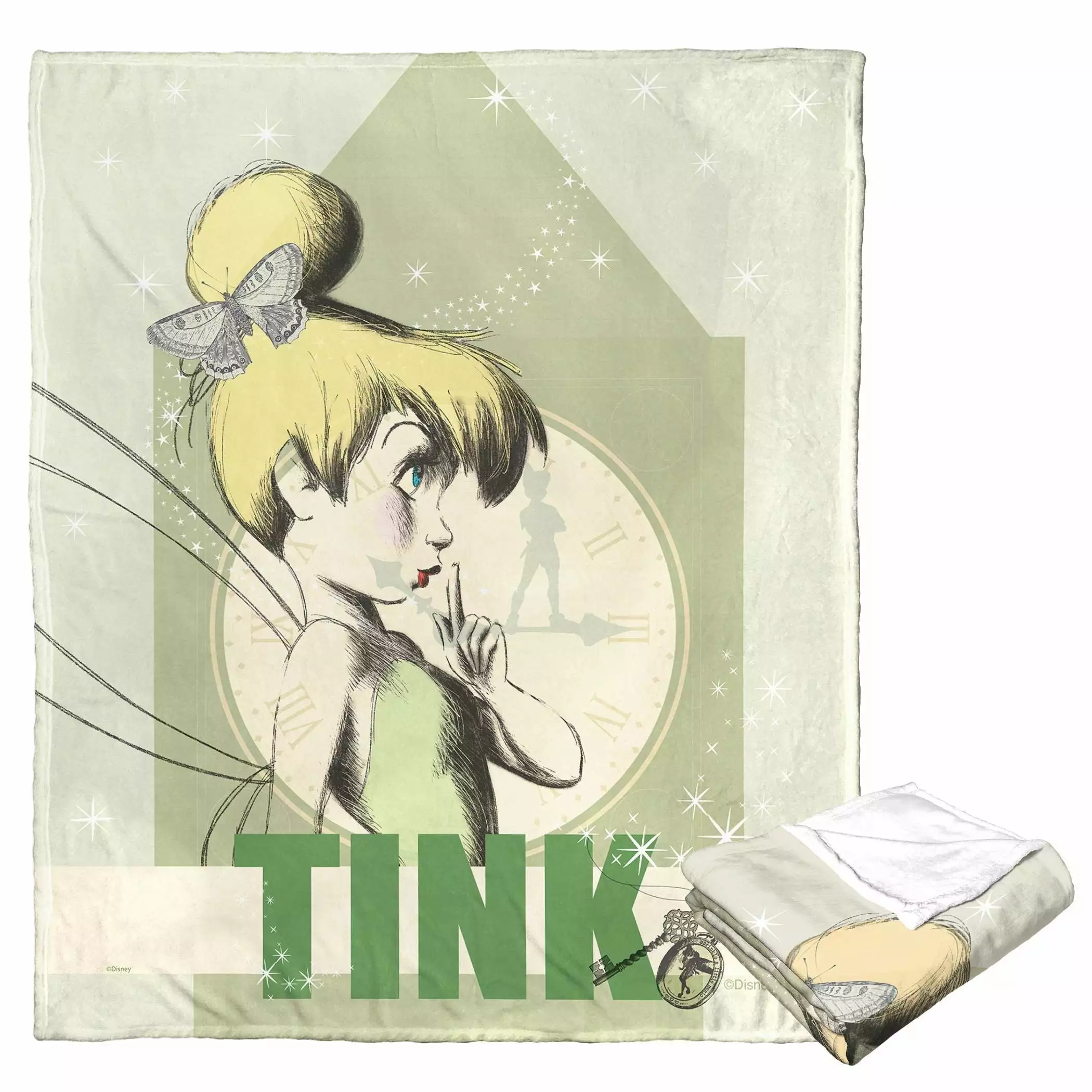 Tinkerbell London Fairy Kids Silk Touch Throw Blanket