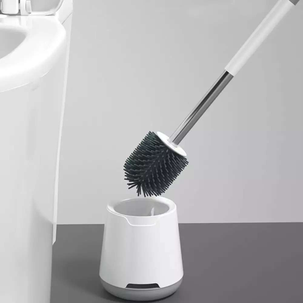 Toilet Bowl Brush Cleaner and Caddy Holder Set Toilet Scrubber Clean for Bathroom Mrmosy