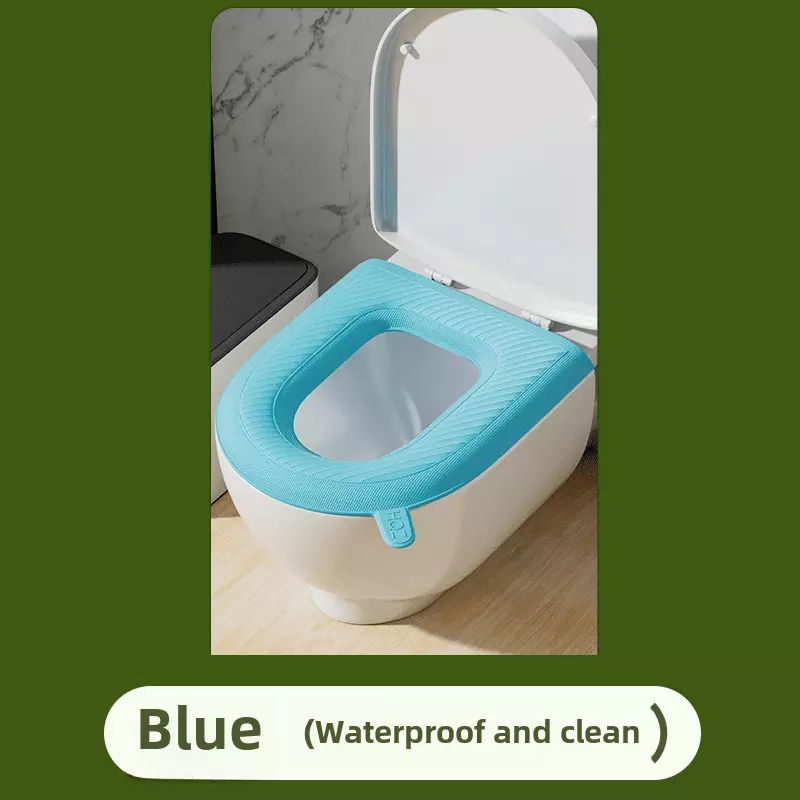 Toilet Seat Pad Toilet Seat Covers with Handle Soft Bathroom Toilet Lid Cover Cushion Thicker Stretchable Washable Universal Size