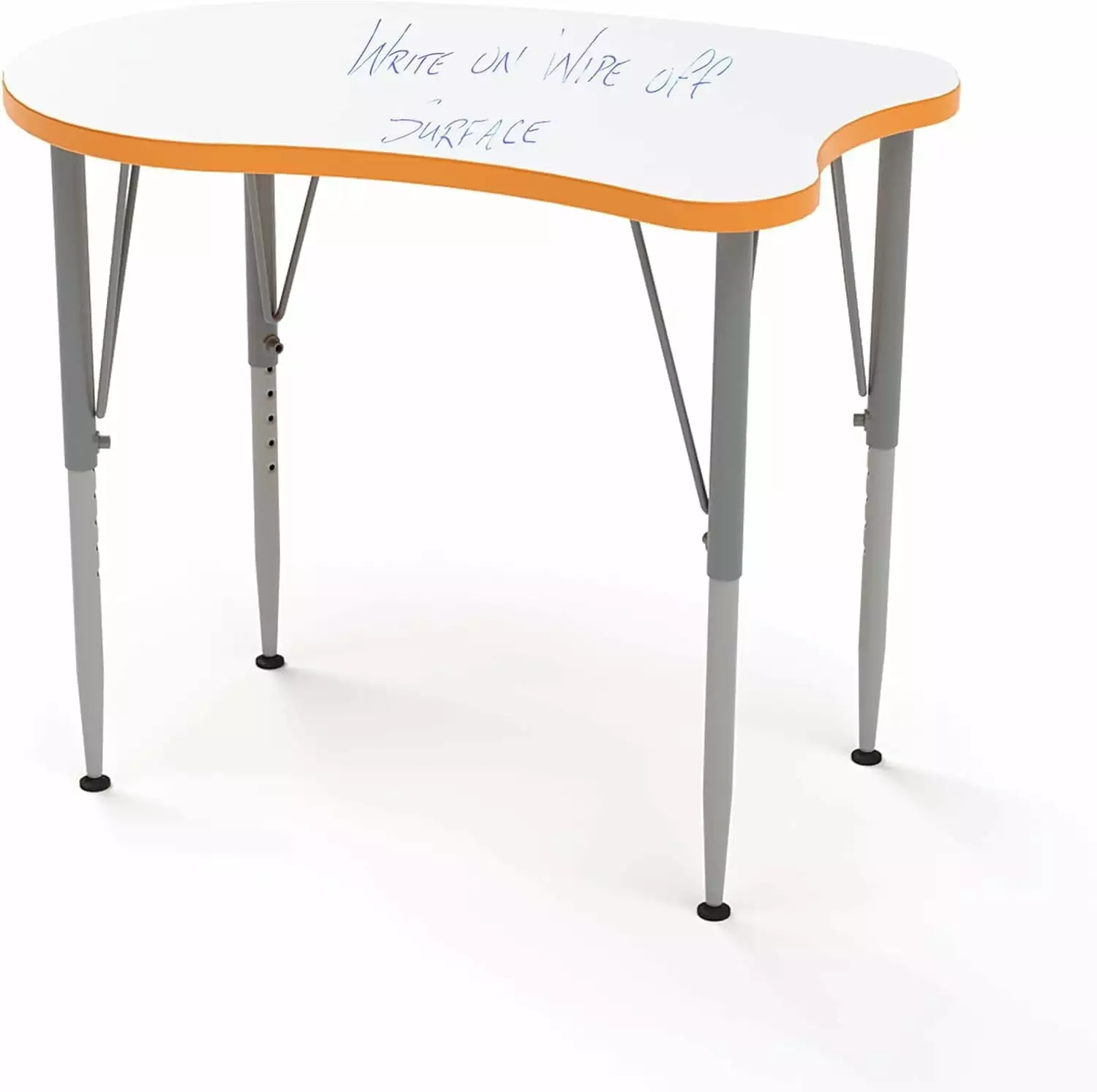 Tot Mate Versa Whiteboard School Desks. Adjustable Height. Orange Grove. Tall 21 - 30 H. Curve