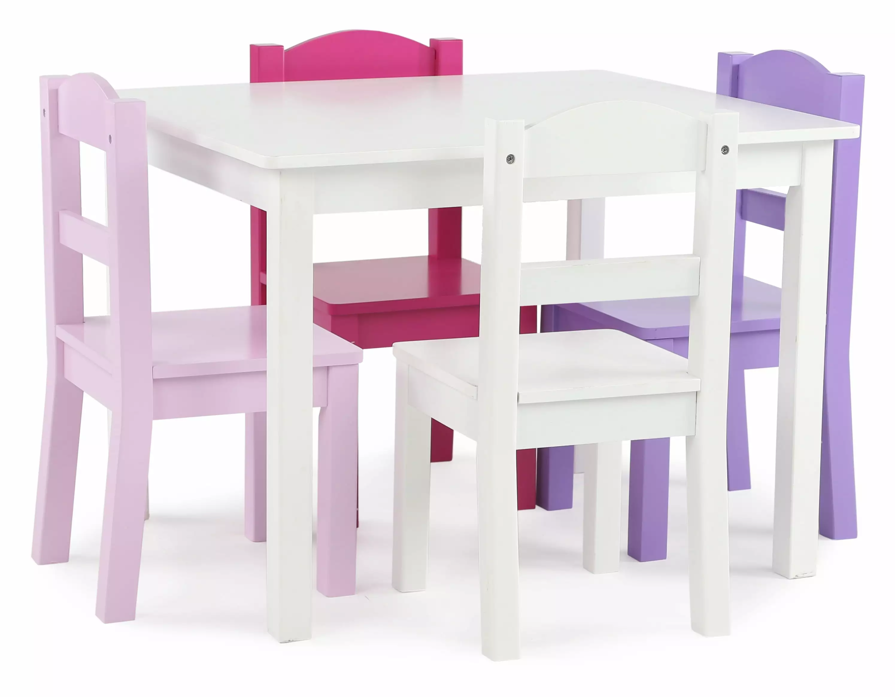 Tot Tutors Friends Child 5 Piece Rectangle Table and Chair Set