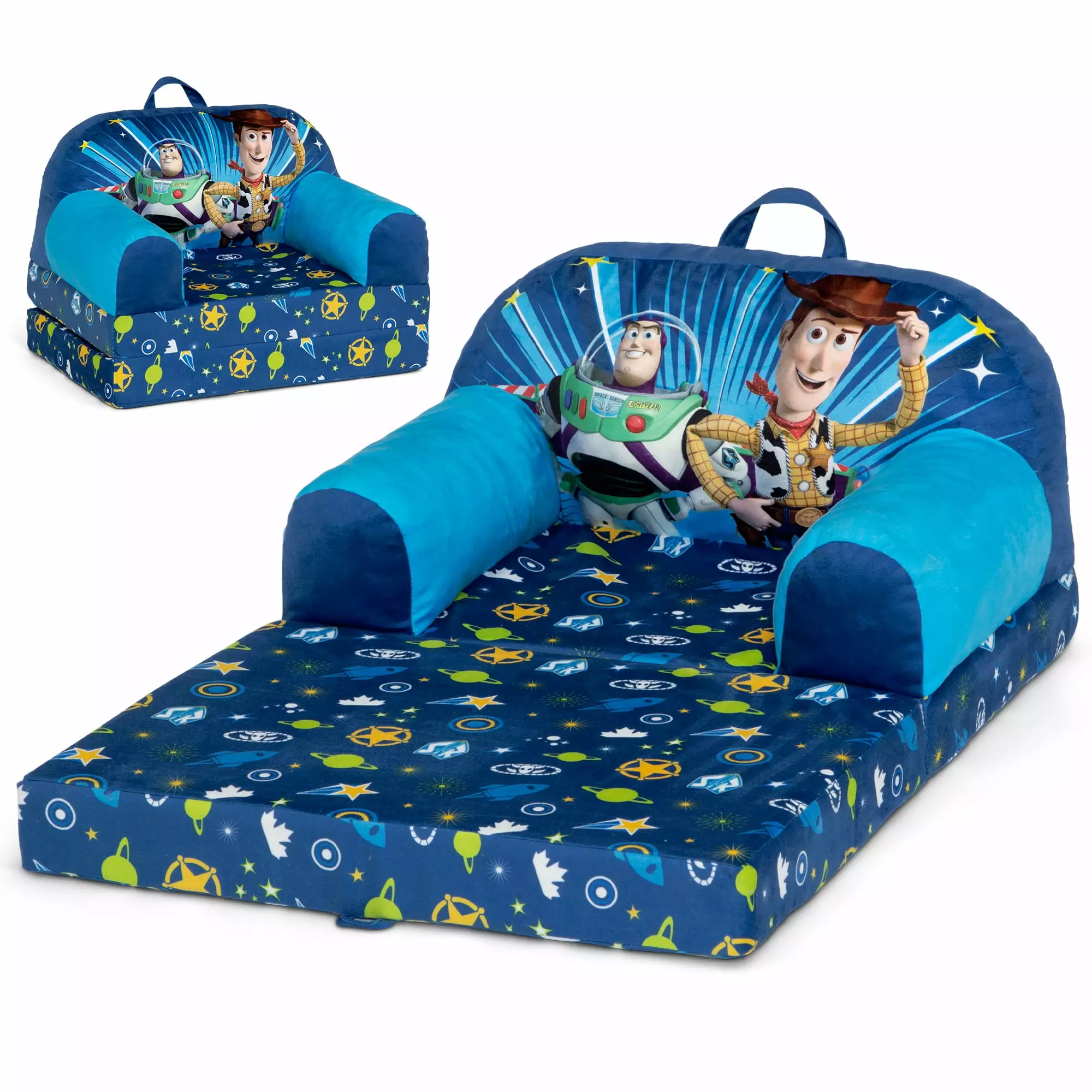 Toy Story Cozee Buddy Flip-Out Chair by Delta Children. Blue