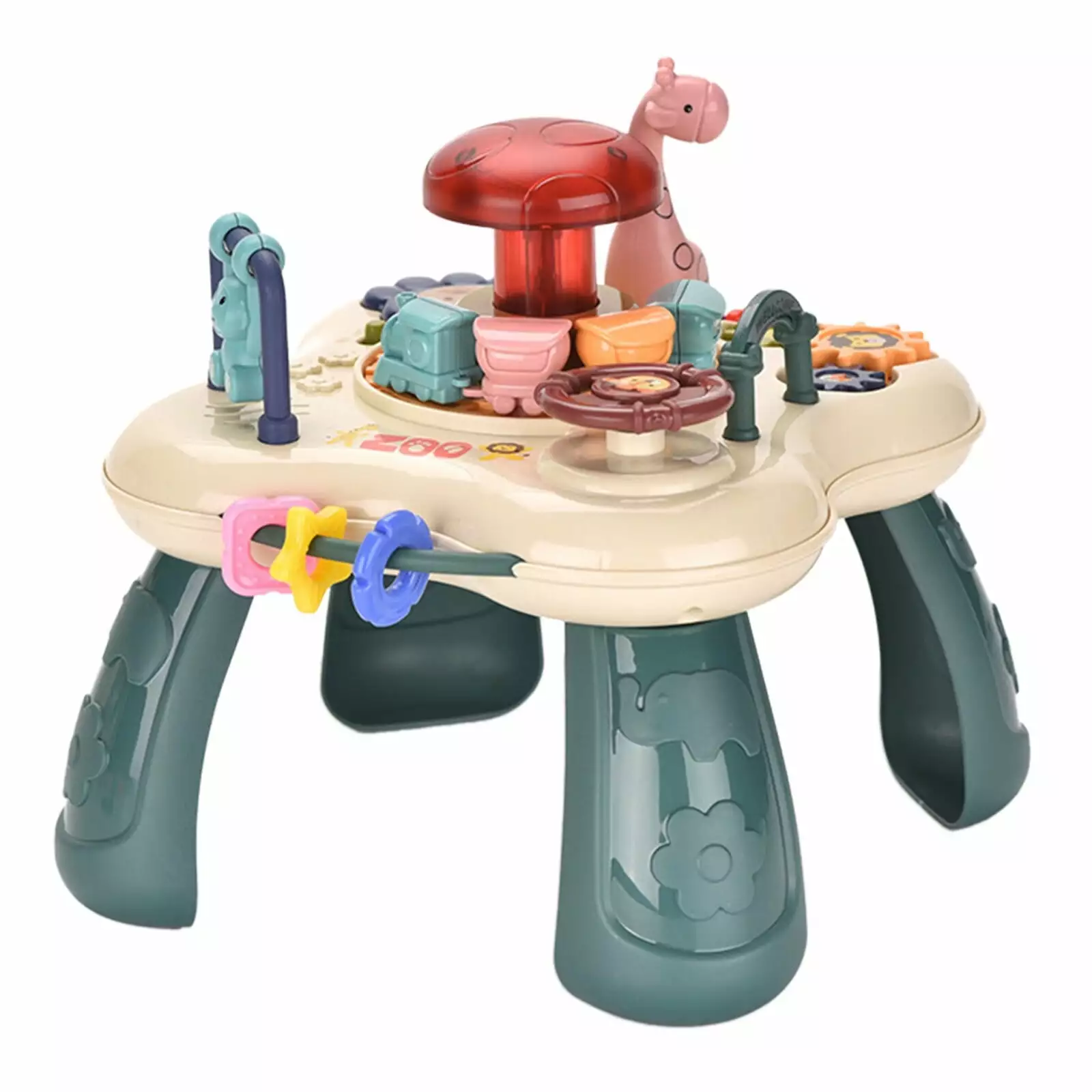 Toys Baby Learning Toys Activity Table for Toddlers Sensory Game Table Parent Child Toys Gift for Boys Girls Green