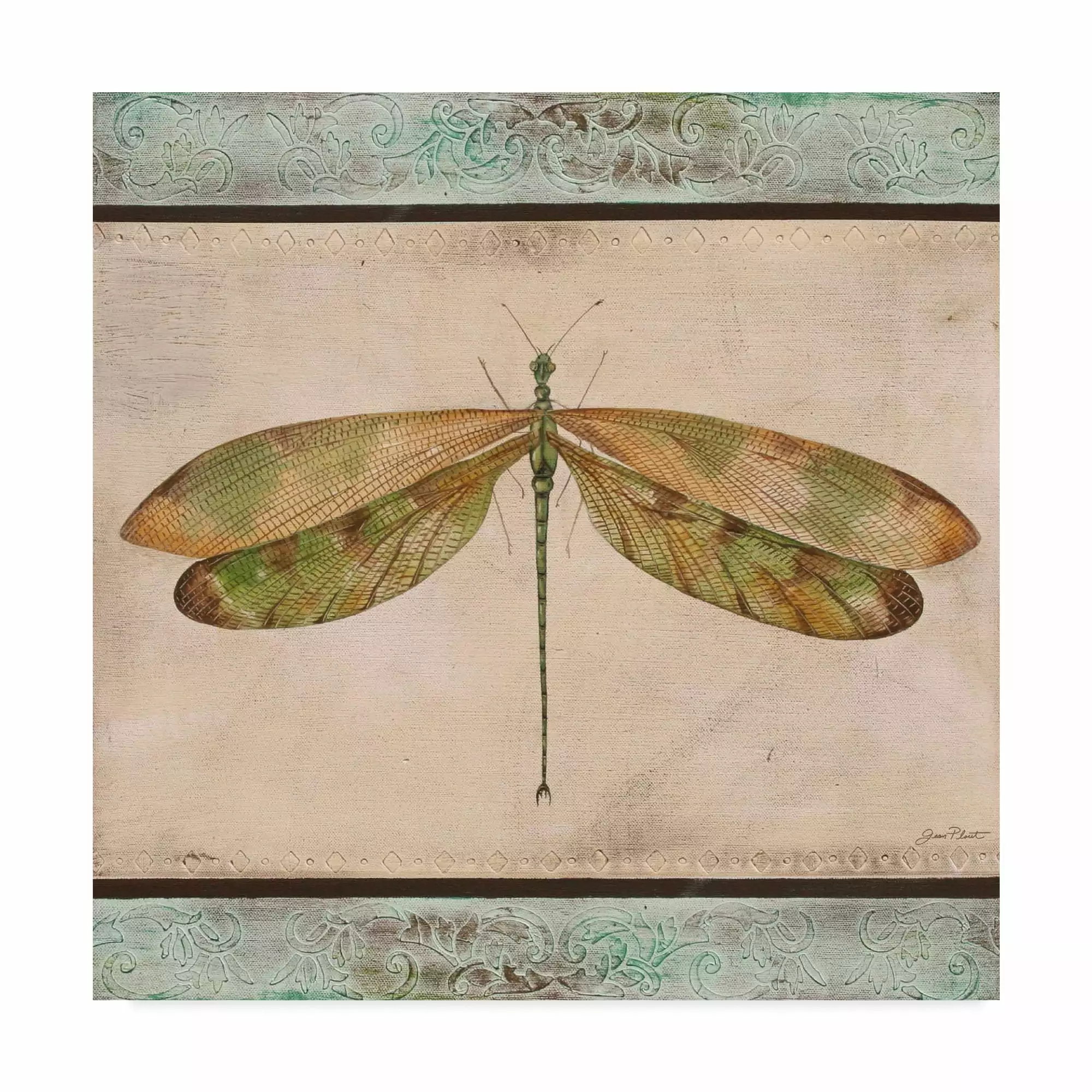 Trademark Fine Art 'Dragonfly Tapestry' Canvas Art by Jean Plout