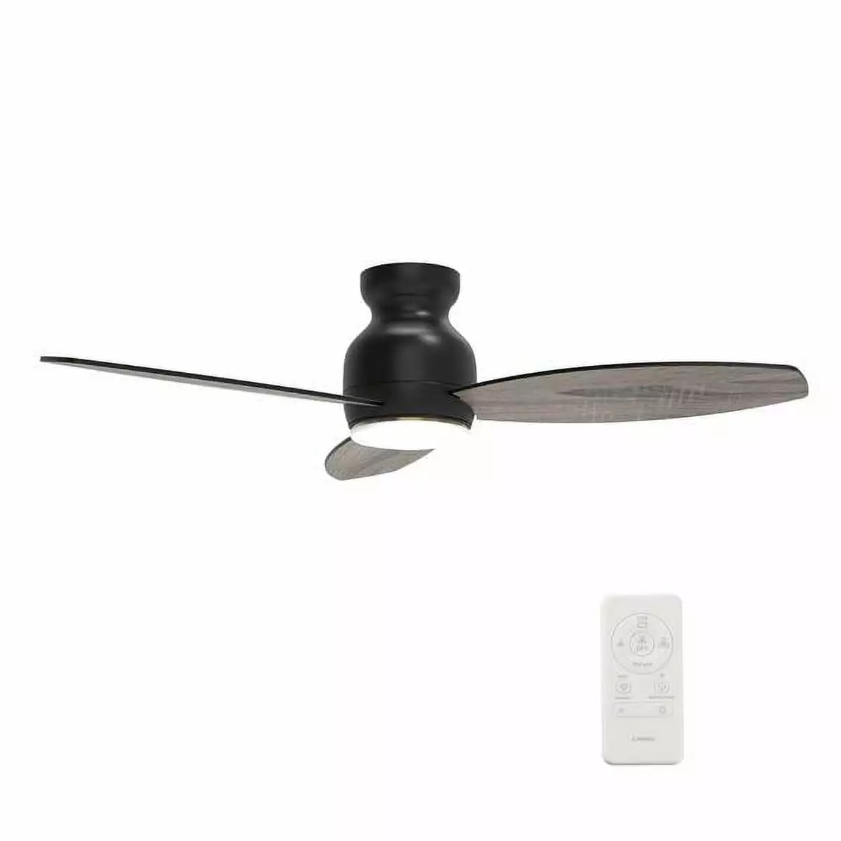 Carro Trento 52-inch Smart Ceiling Fan with Remote. Light Kit Included. Black Finish