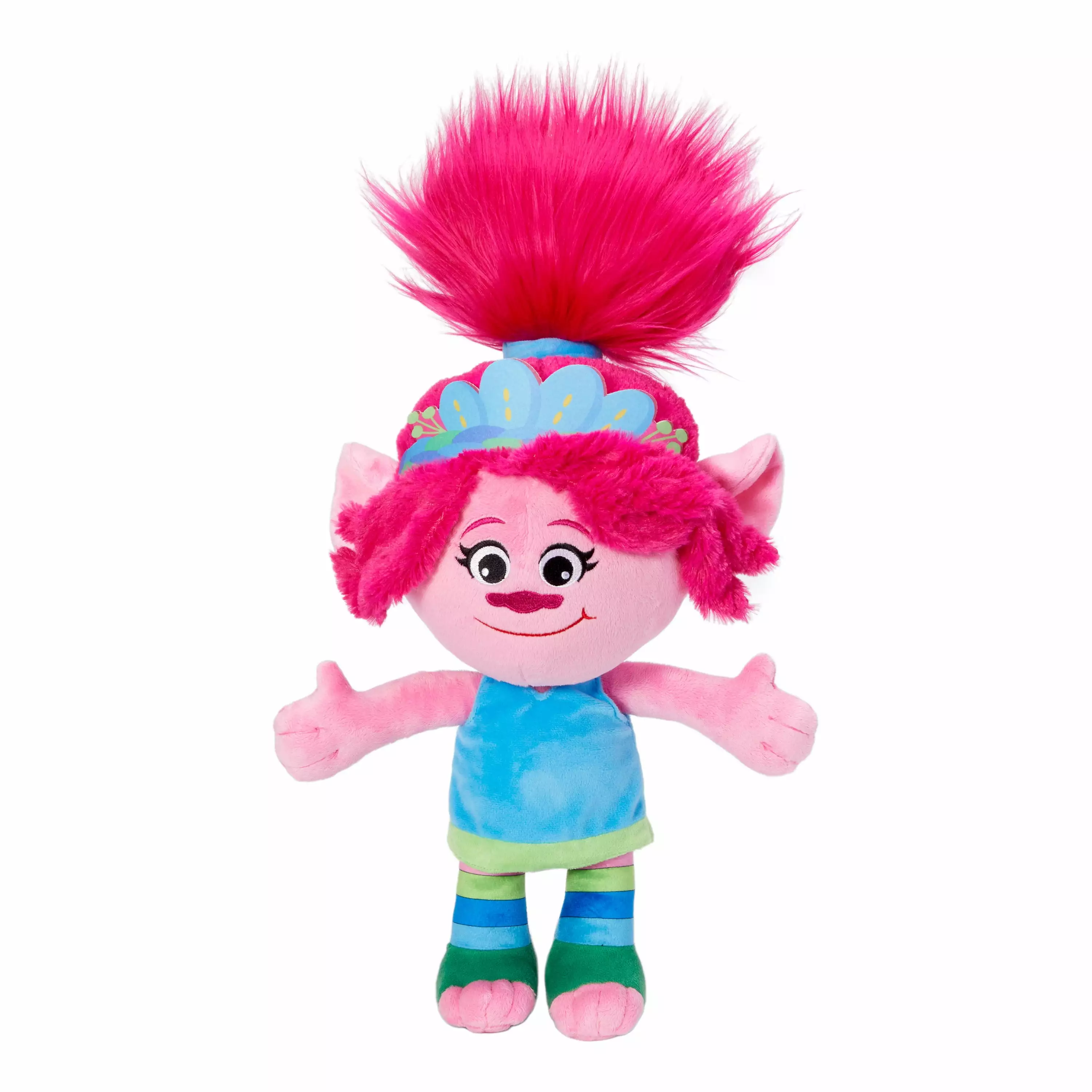 Trolls Kids Plush Bedding Cuddle and Decorative Pillow Buddy. Pink. DreamWorks