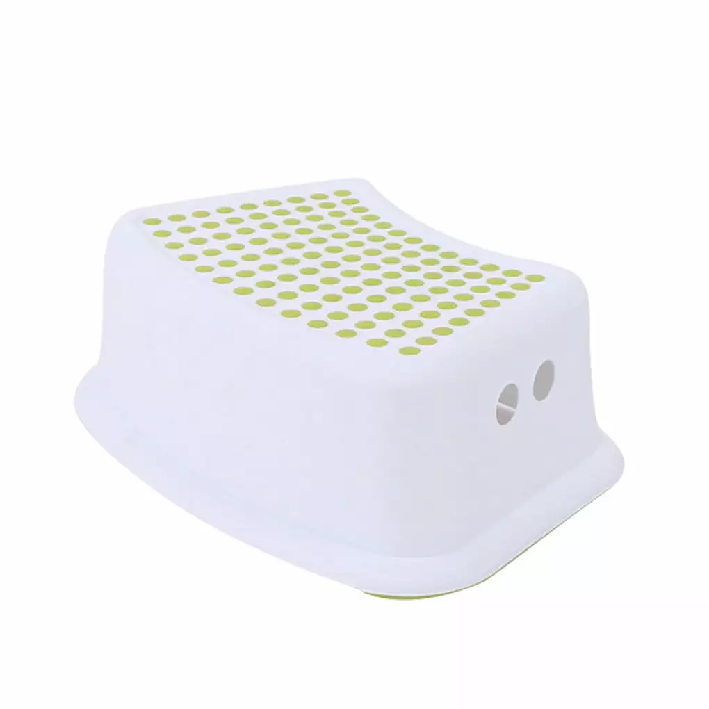 TureClos Children Plastic Anti-slip Chair Kids Stackable Step Stool Kitchen Bathroom Toilet Chair Green