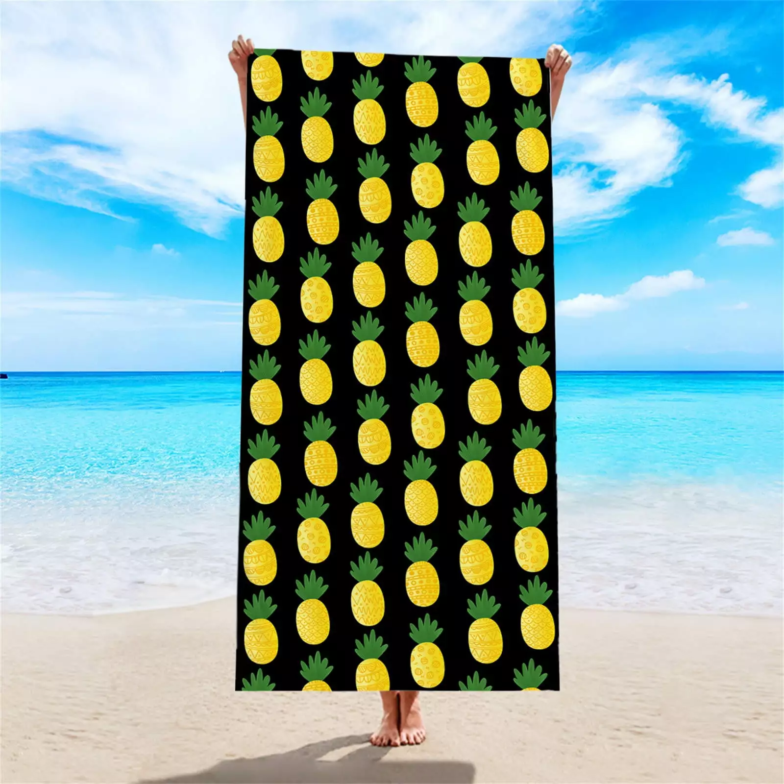 Turkish Beach Towel Qwtwty Double-sided Printed Beach Towel Superfine Fiber Adult Swimming Bath Towel Wholesale Quick Drying Double-sided Velvet on Clearance