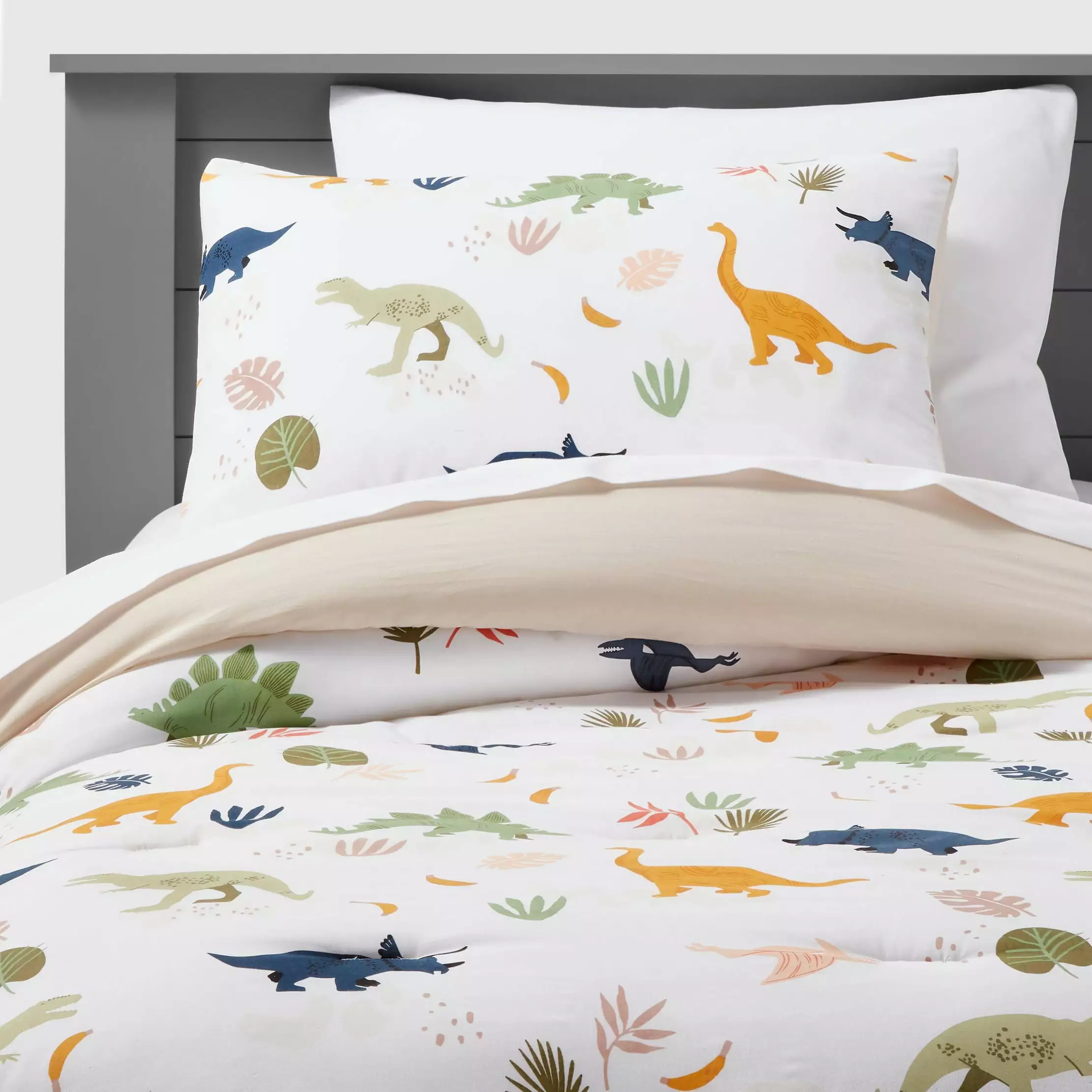 Twin Dinosaur Cotton Kids' Comforter Set -