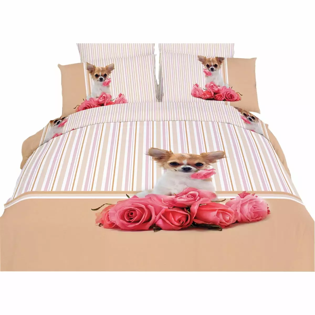 Twin Size Duvet Cover Sheets Set - Cutie Pie