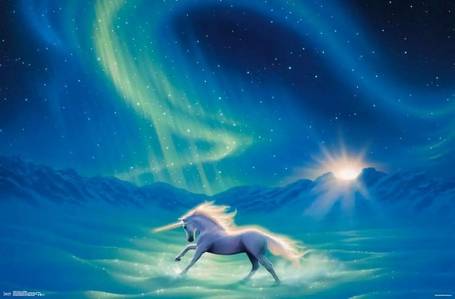 Unicorn - Twilight Laminated Poster Print (34 x 22)