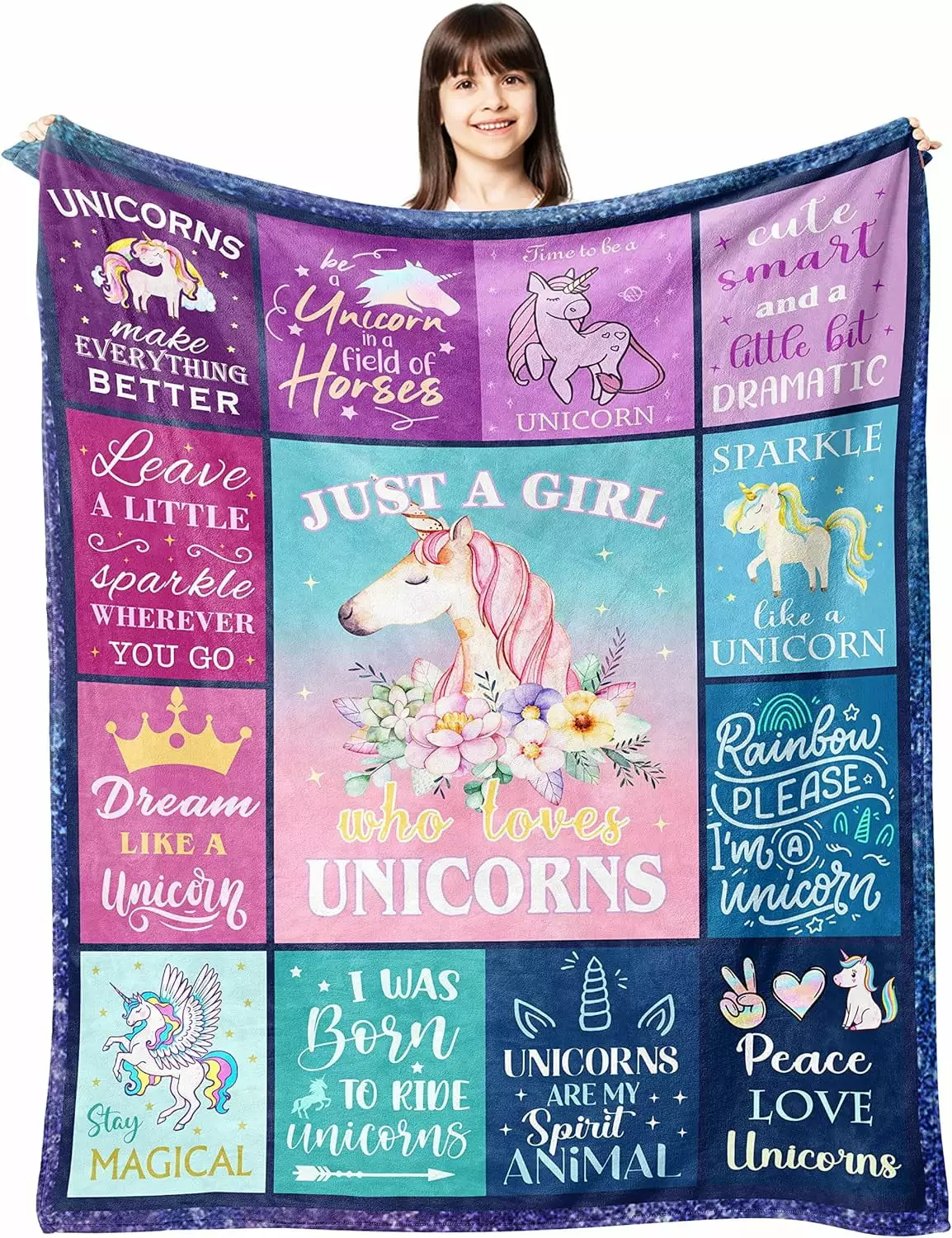 Unicorns Gifts for Girls. Unicorn Blanket. Unicorn Gifts for Girls. Unicorn Gifts. Unicorn Gift. Unicorn Gifts for Adult Women. Unicorn Birthday Gifts for Girls Throw Blanket 50 X 60