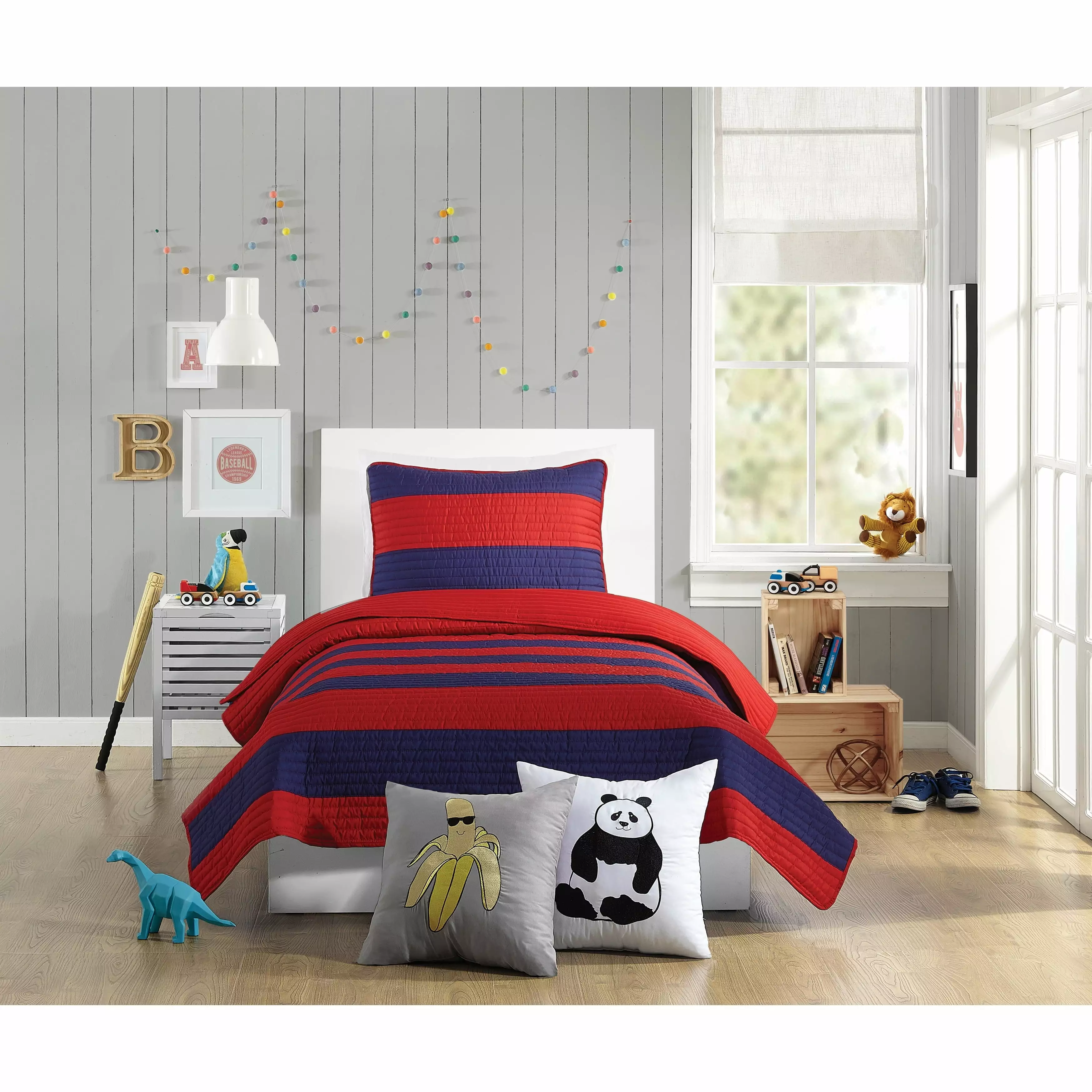 Urban Playground Kids Lavelle Red 2-Piece Quilt Set. Twin