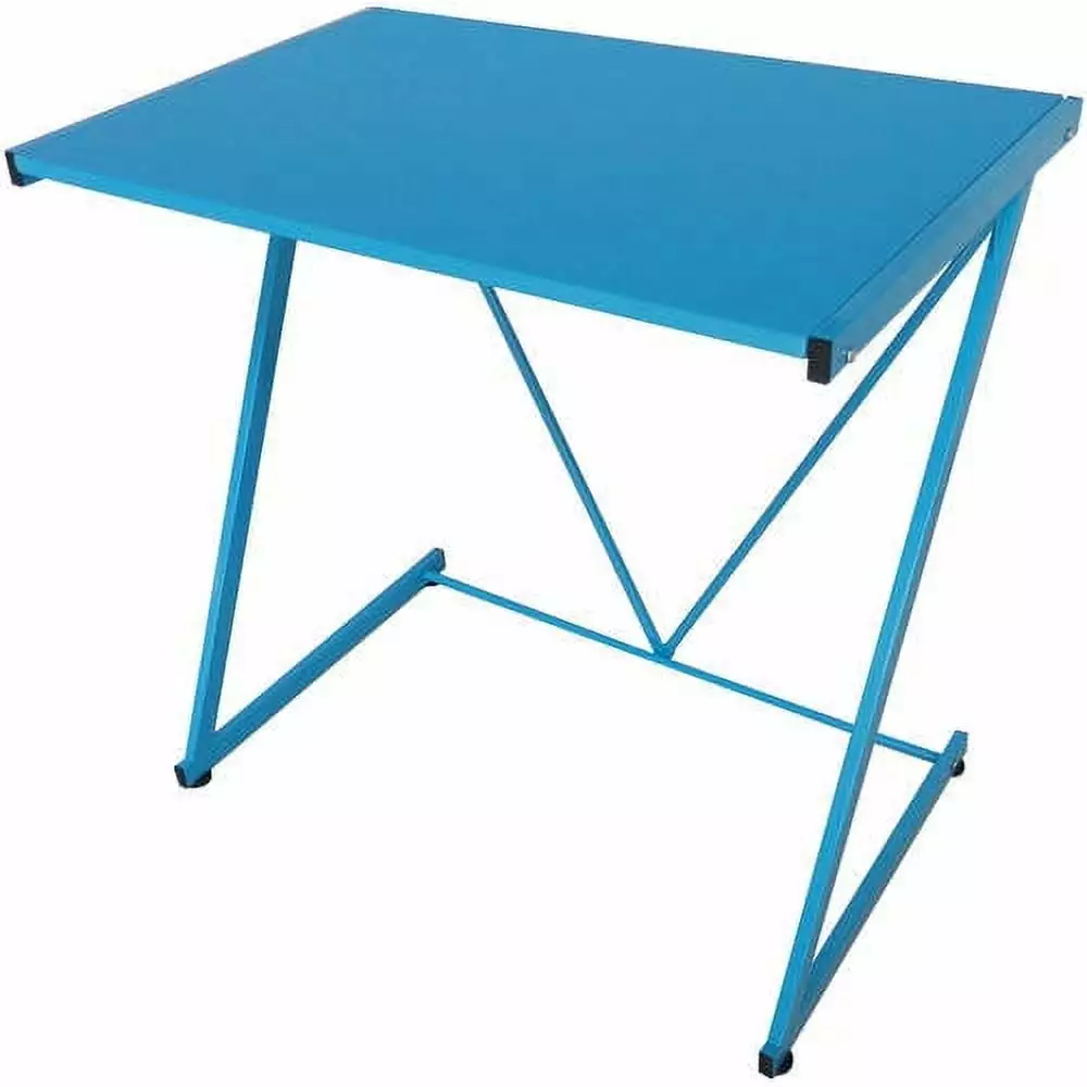 Urban Shop Z-Shaped Student Desk. Blue