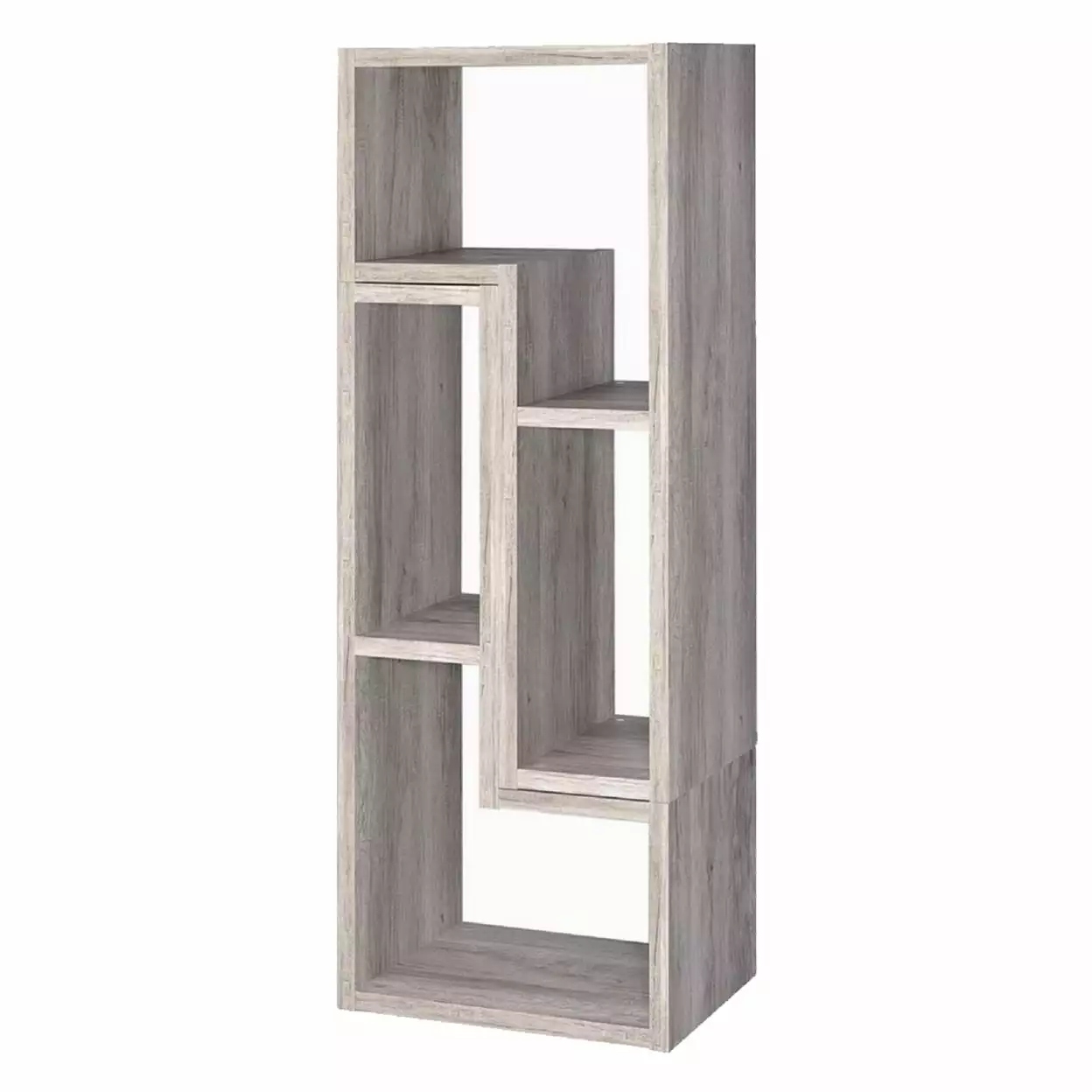 Velma Convertable Bookcase and TV Console Grey Driftwood