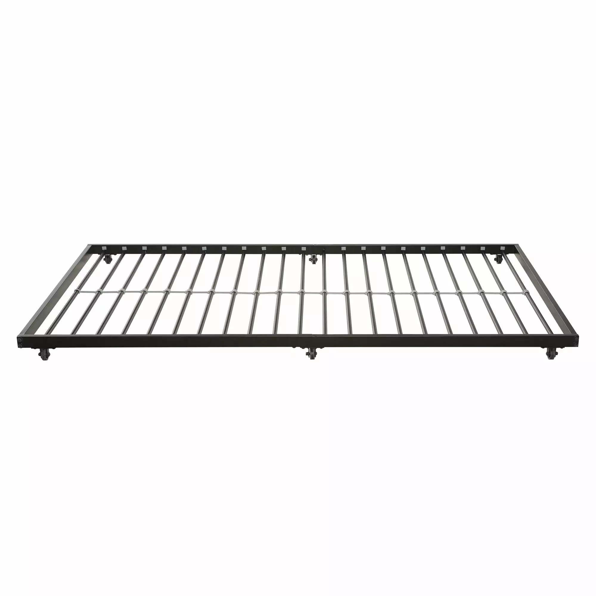 Walker Edison Twin Roll-Out Metal Trundle Bed Frame - Black. (Mattress sold separately)