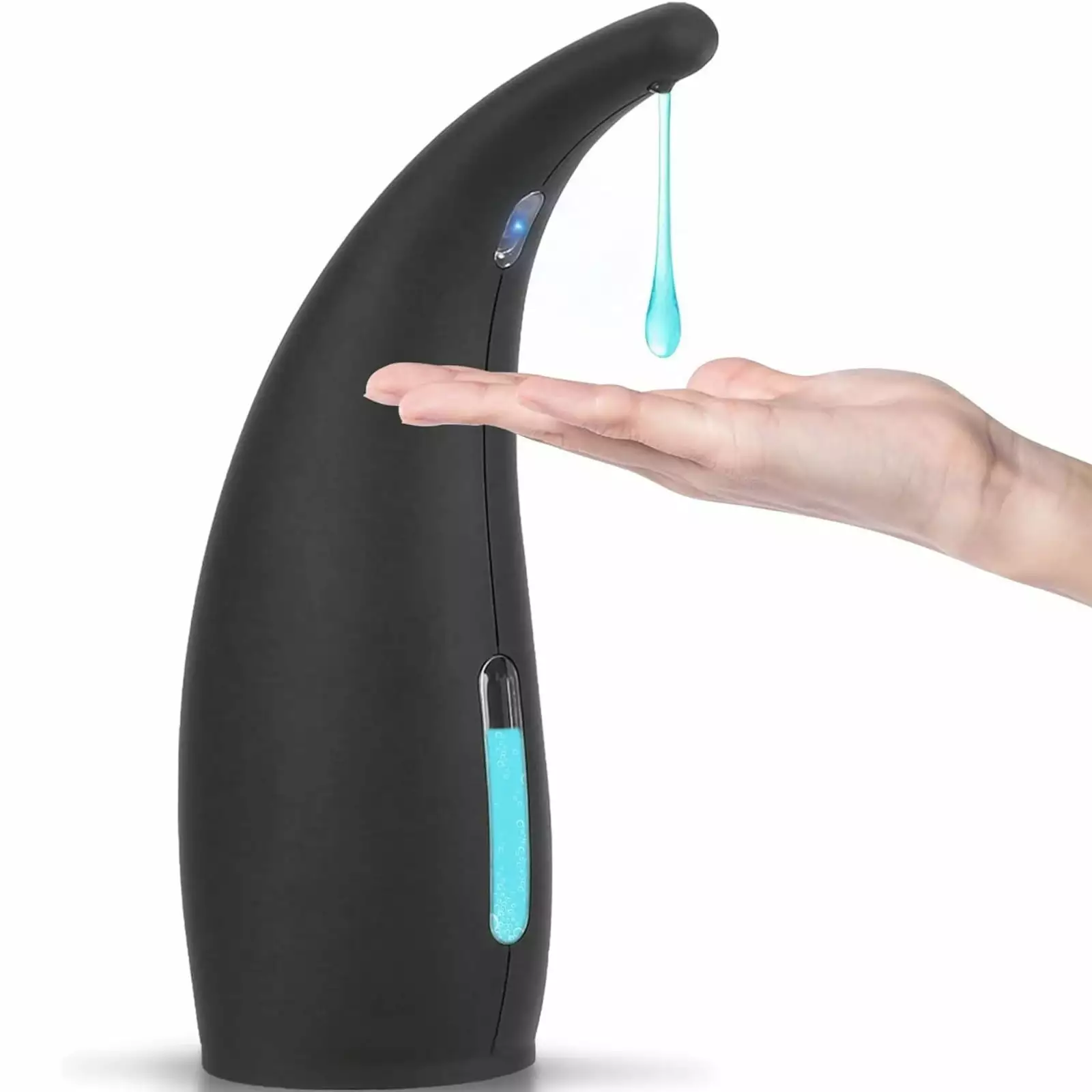 Wallfire Automatic Soap Dispenser. 10 oz/300ml Touch-Free Sensor Liquid Pump Dispenser.Countertop Touchless Electric Battery Operated Hand Soap Dispenser for Bathroom.Kitchen Sink.Black