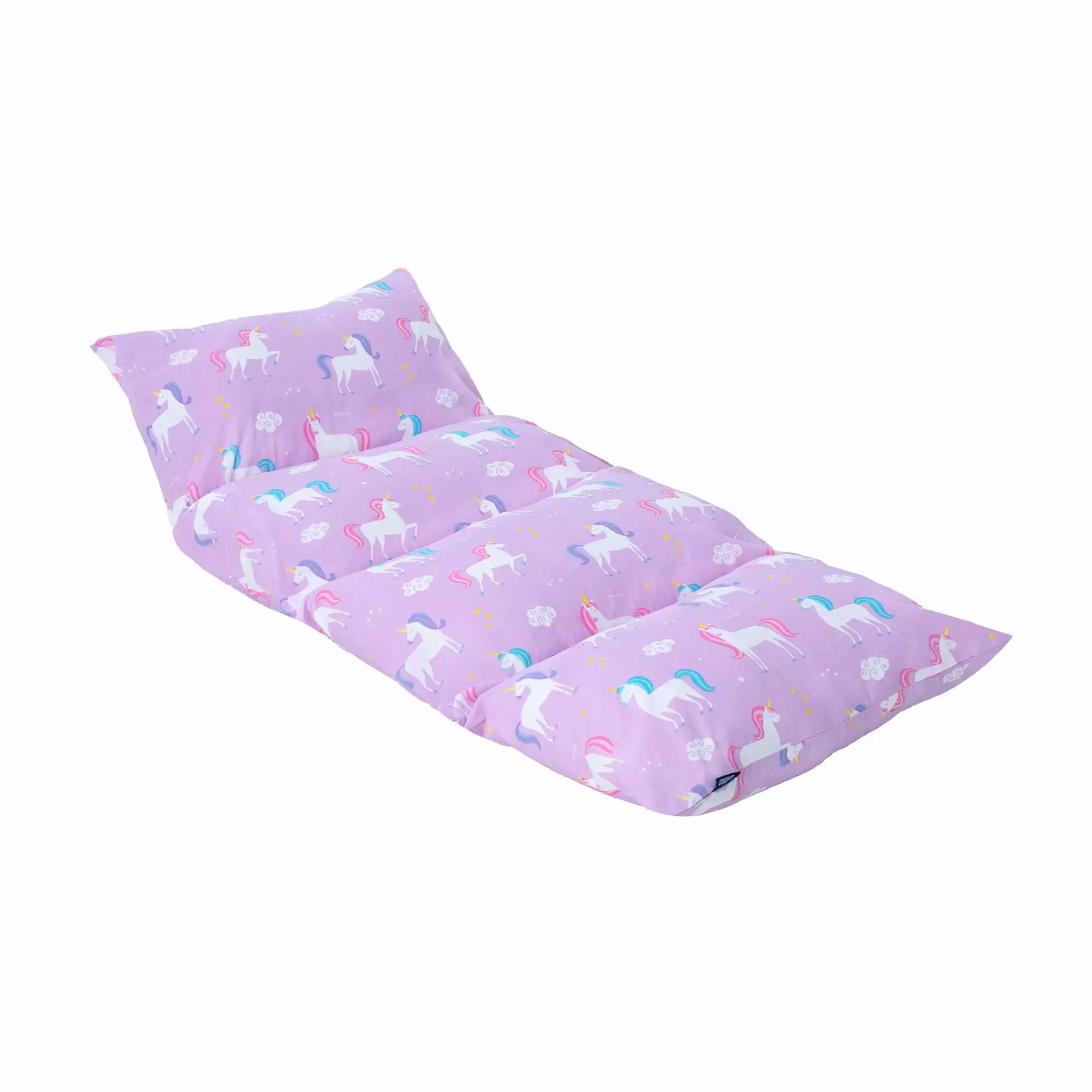 Wildkin Child Unicorn Toddler Pillow Lounger for Girls. Features Separate Pillow Pockets with Envelope Closure. Vibrant. Playful Patterns. 20 x 26