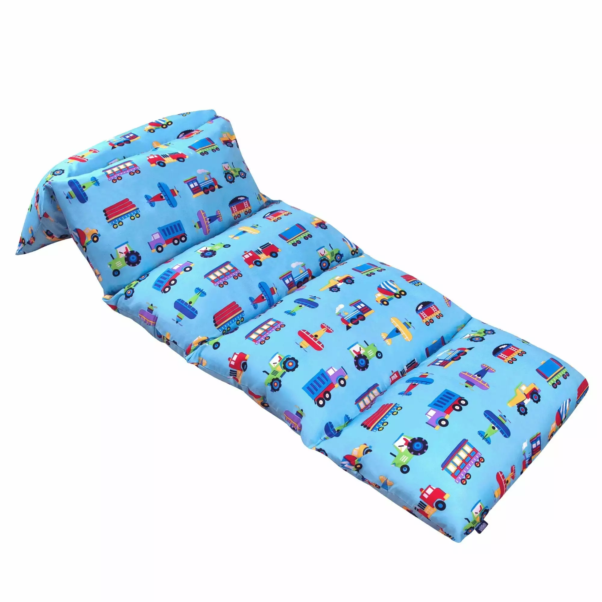 Wildkin Kids Microfiber Pillow Lounger for Boys and Girls (Trains. Planes & Trucks)