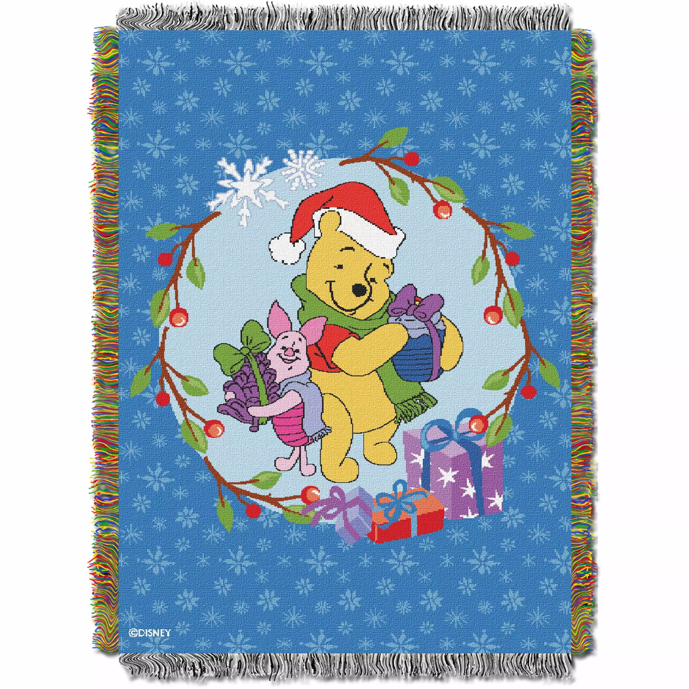 Winnie The Pooh Homemade Woven Tapestry Throw Blanket