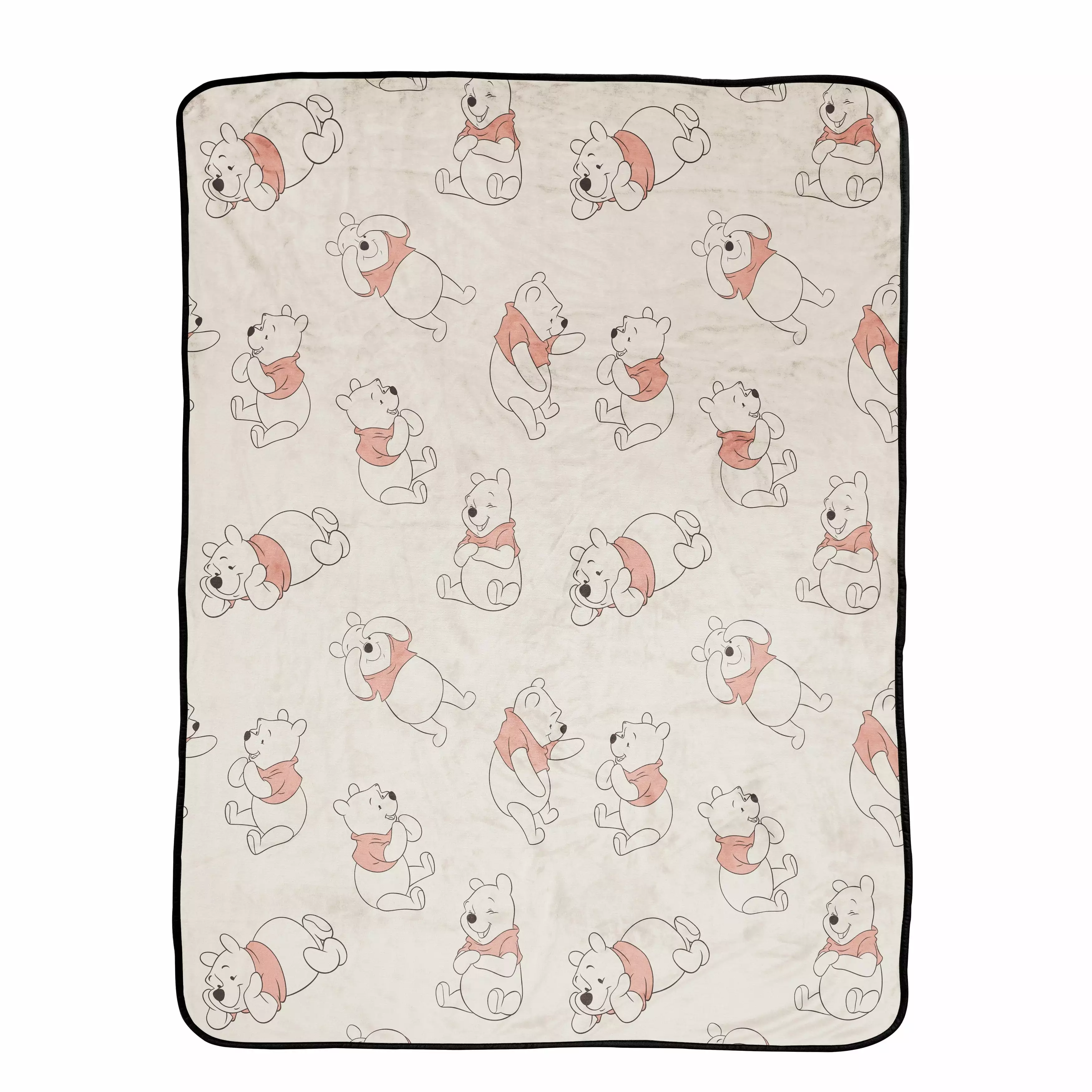 Winnie The Pooh Planted 46x60 Plush Throw. 100% Microfiber. Kids Bedding