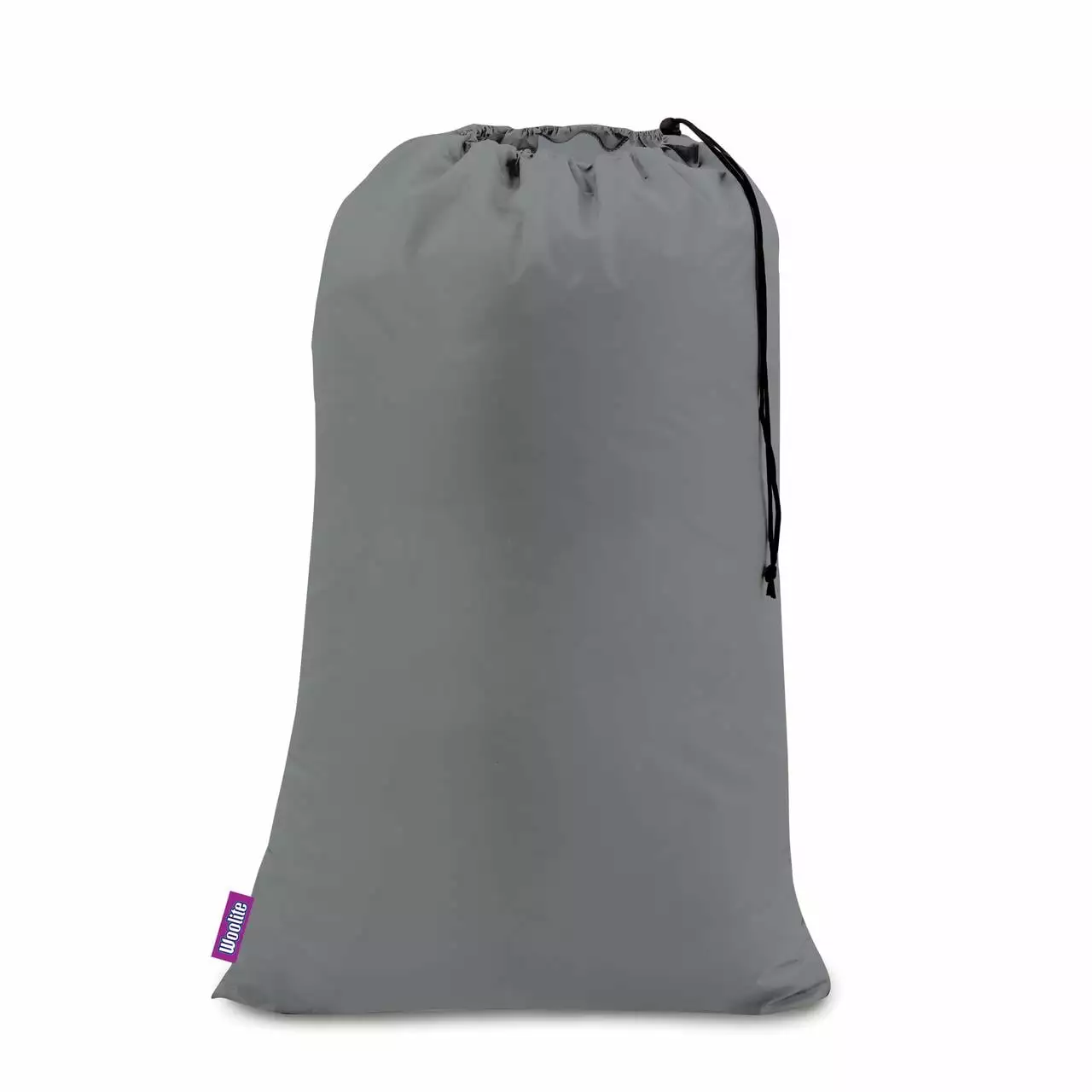 Woolite Sanitized Large Drawstring Laundry Bag. Holds 2 Loads of Laundry. 28 x 38. Grey