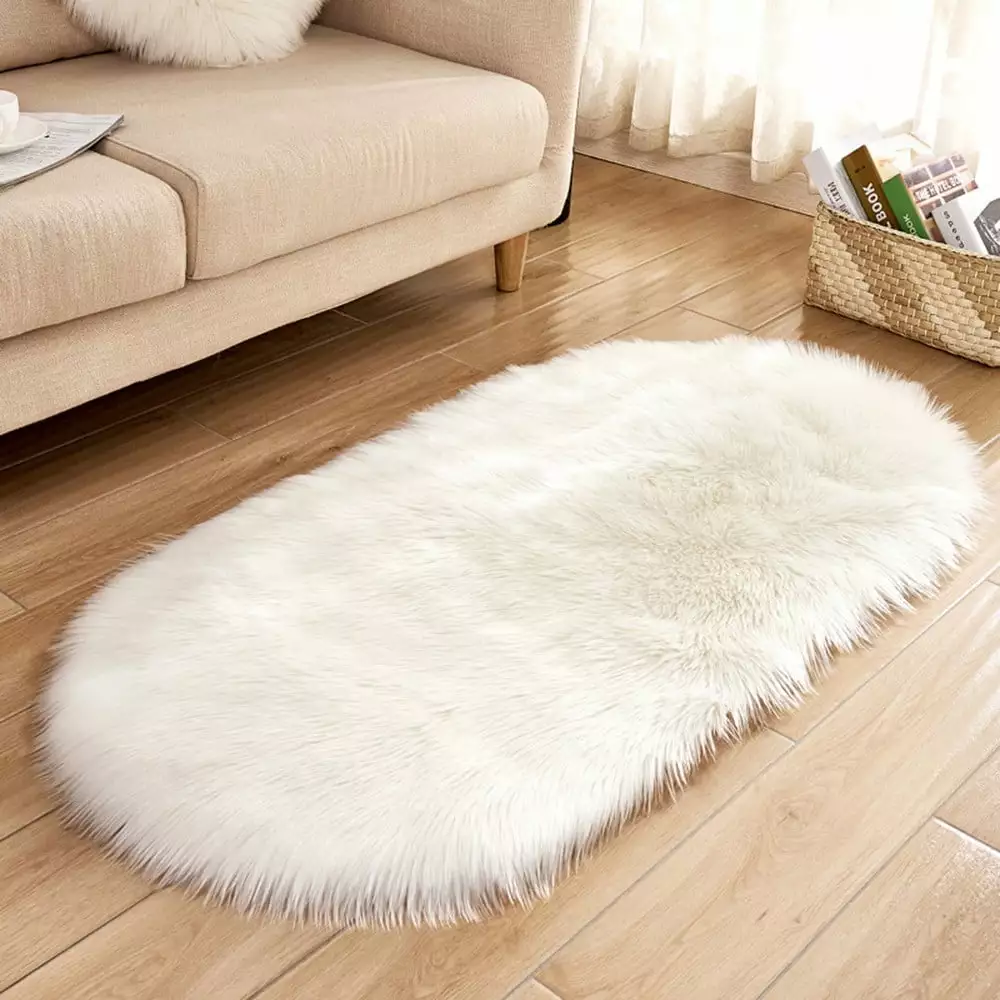 XEOVHV Soft Rug Chair Cover Artificial Sheepskin Wool Warm Hairy Carpet Seat Mats Rug Clearance Sale