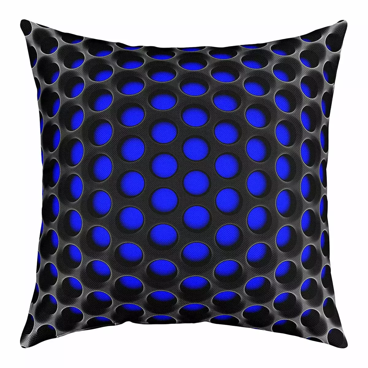 YST Boys Black Blue Throw Pillow Cover 18x18 Inch.3D Geometric Kids Pillow Cover Teen Men Abstract Stereoscopic Dense Hole Pattern Cushion Cover Modern Geometry Decorative Pillow Cover