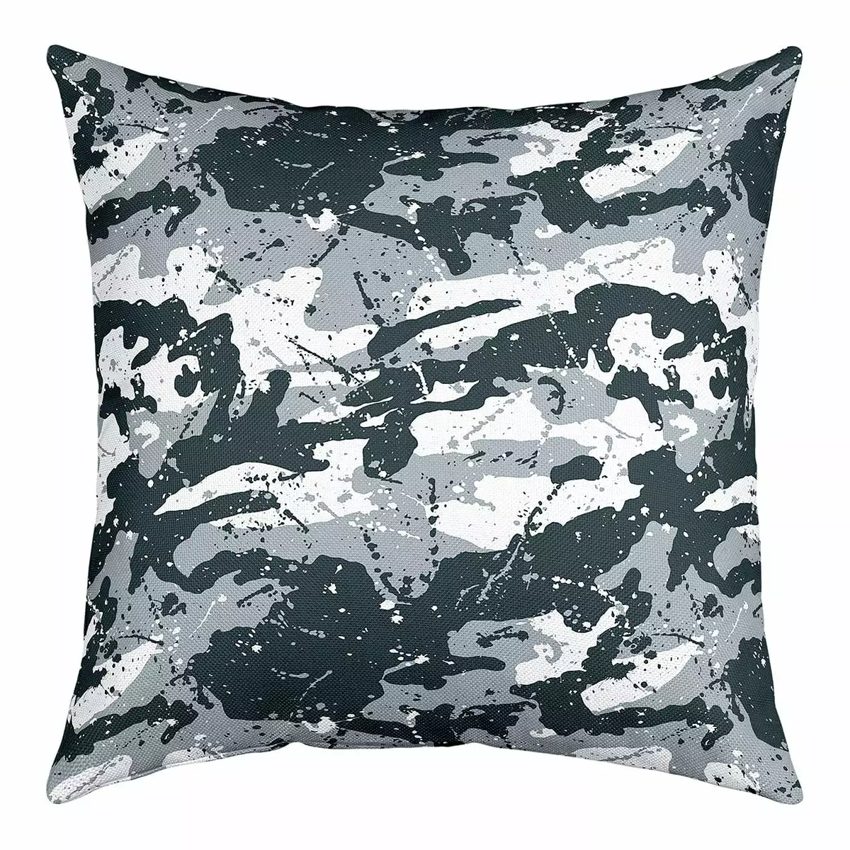 YST Camo Cushion Cover 18x18 inch.White Grey Camouflage Throw Pillow Cover for Girls Teens Youth.Army Decor Decorative Pillow Cover Kids Boys Men Military Camo Theme Cushion Case for Couch