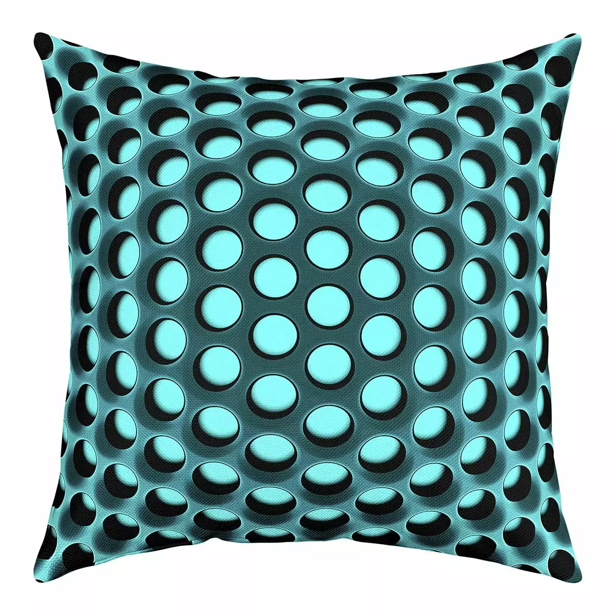 YST Turquoise 18x18 inch Accent Pillow Case for Boys Men Woman Teal Cushion Cover.Abstract Geometric Honeycomb Throw Pillow Cover.Modern Fashion Square Pillow Case for Sofa Chair Couch Office