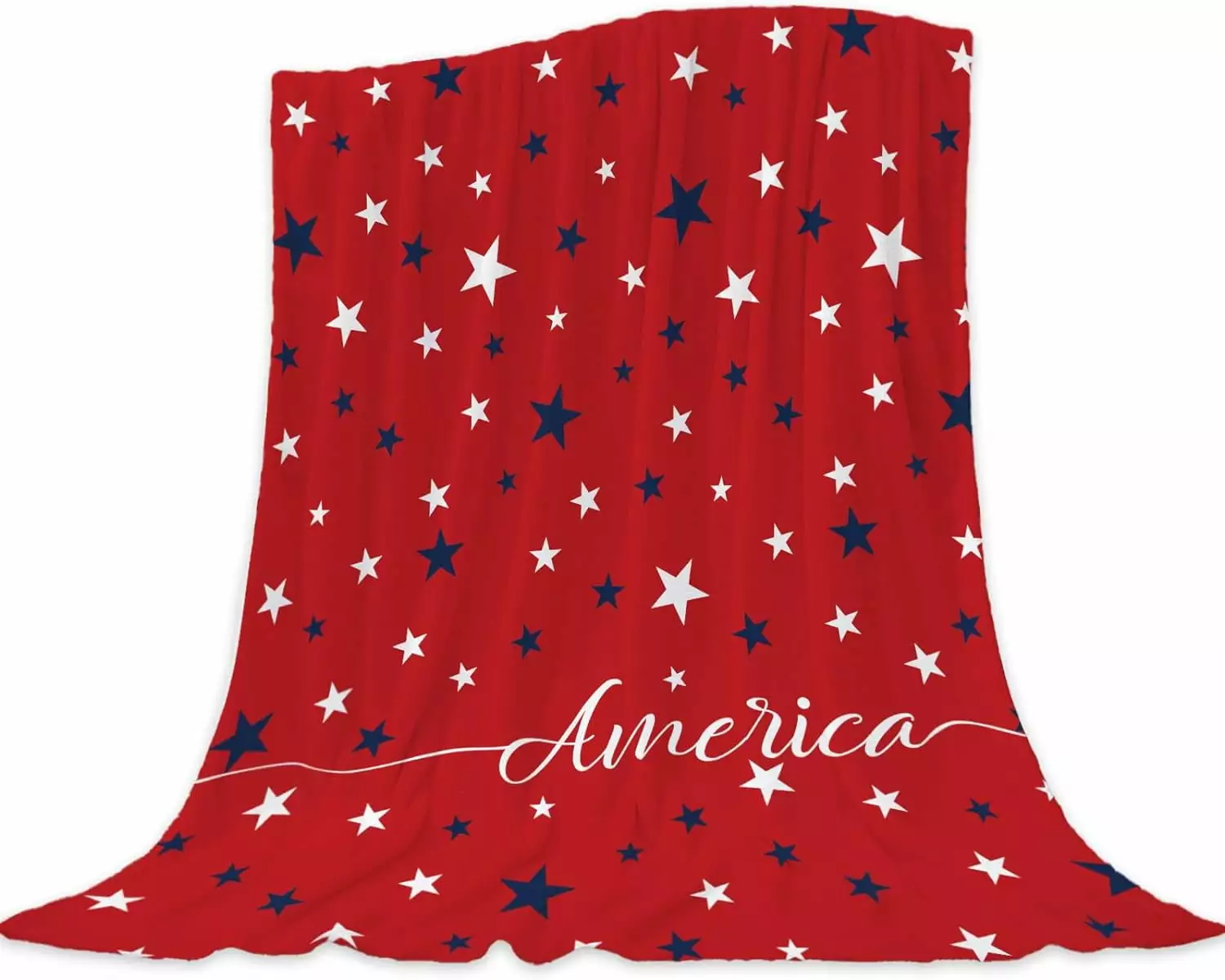 Yibo Living Patriotic Throw Blanket Baby Small 4th of July Memorial Day Fourth of July American Flag Blanket for Swaddle Toddler Pet Veteran Day Stars and Stripes Red White Blue Blanket