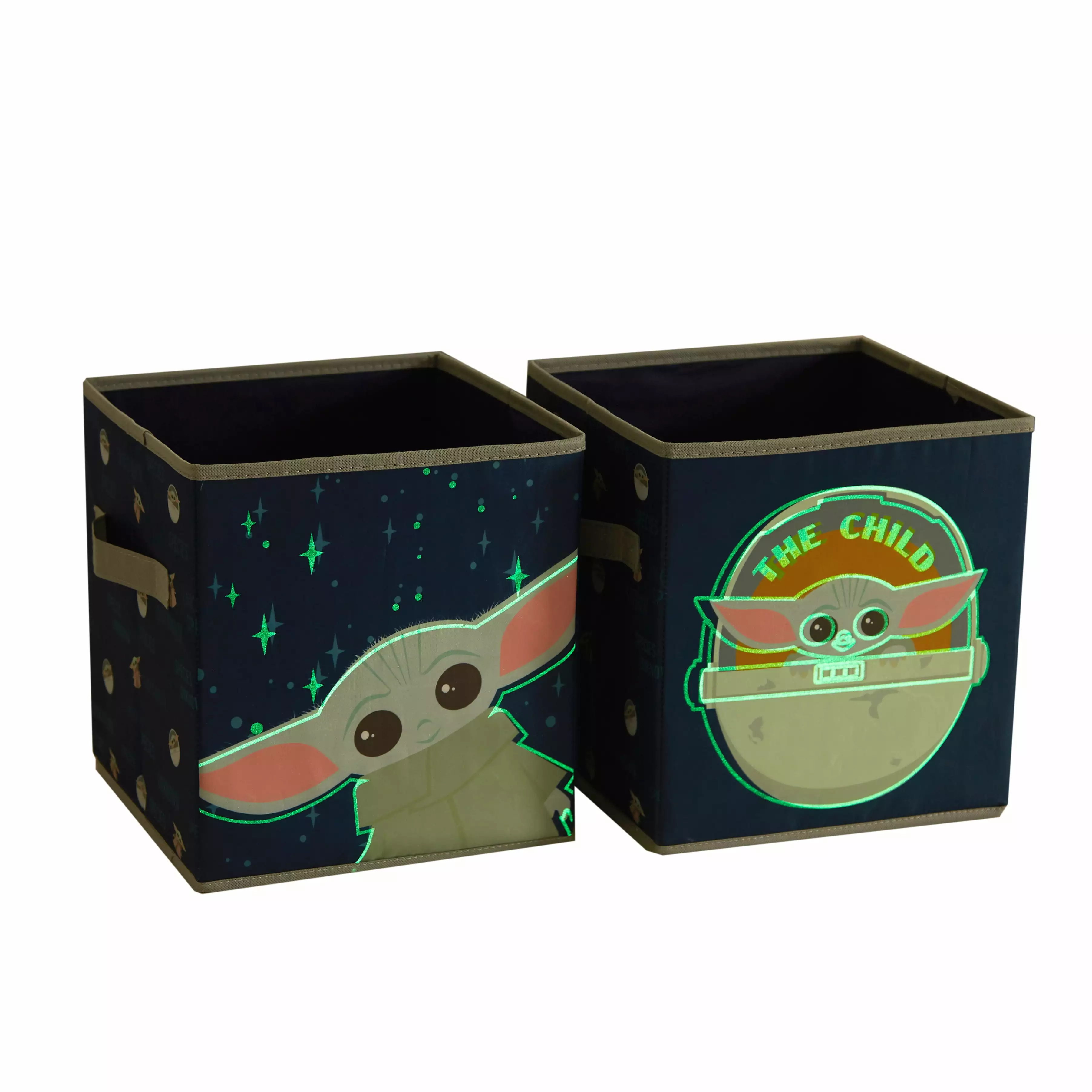 Yoda 2 pack Glow in the Dark Kids Storage Cube