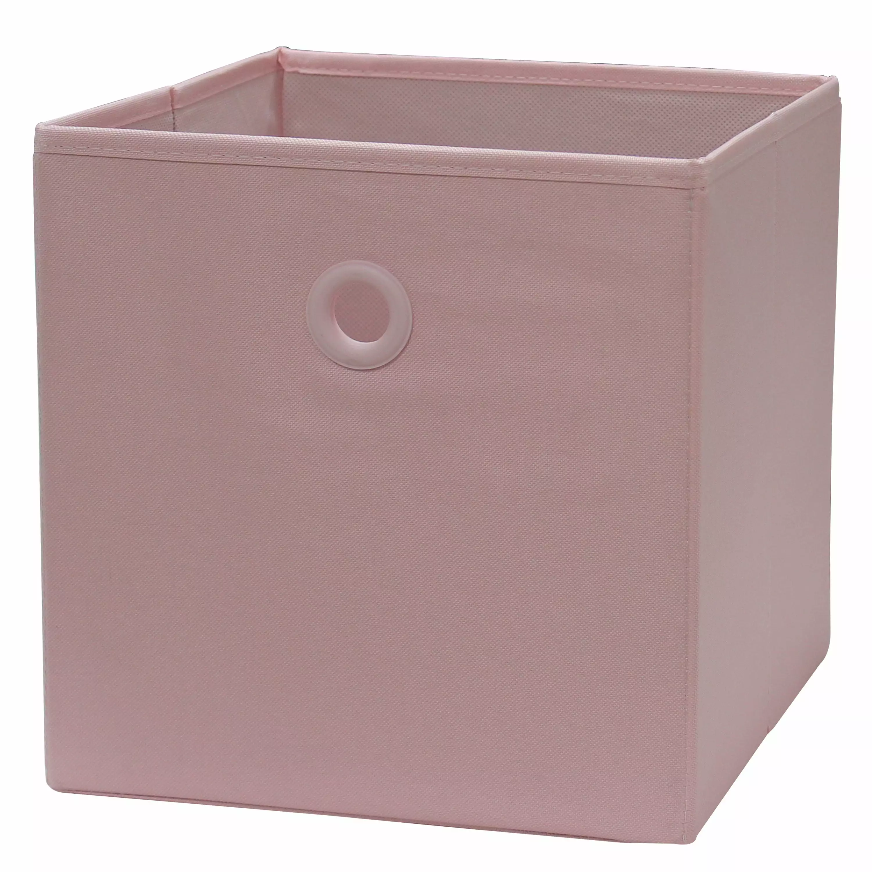 Your Zone Kids Pink Fabric Collapsible Storage Bin. 10.5 x 10.5 x 10.75