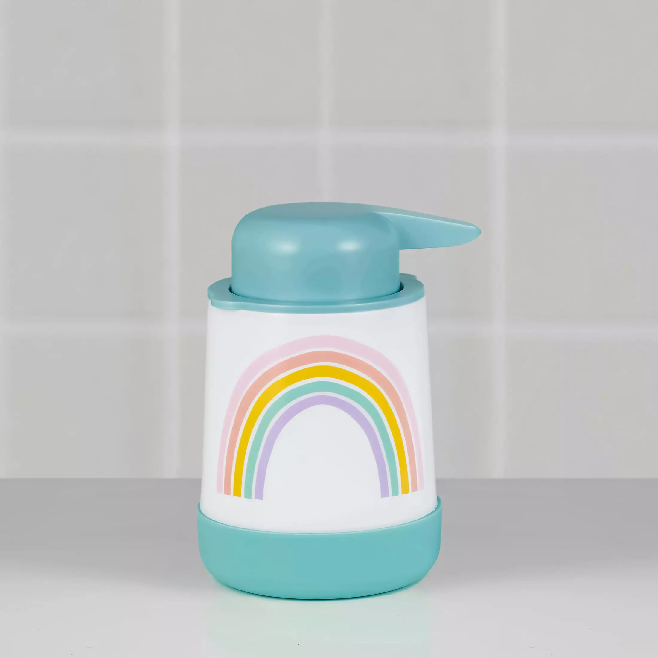 Your Zone Kids Rainbow Soap Pump with Nonslip Bottom