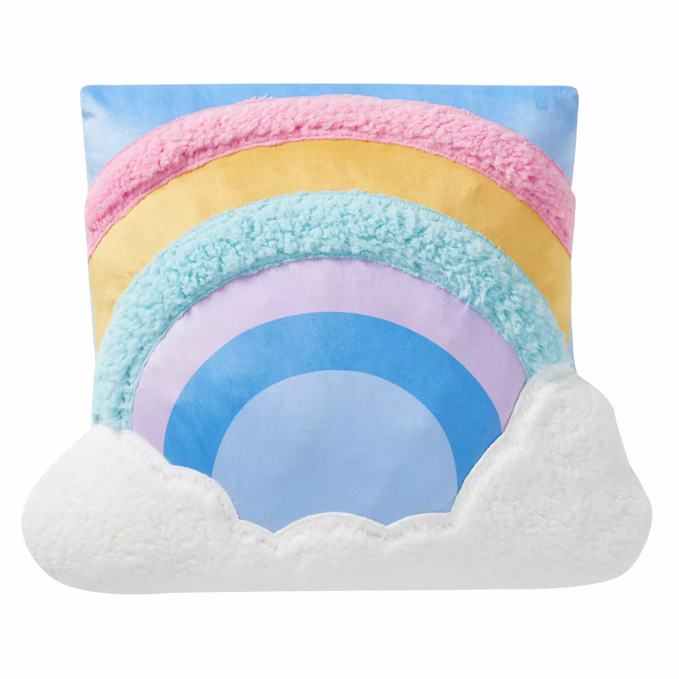 Your Zone Snuggly Pillow. 18 x 18. Multicolor. Rainbow. Decorative