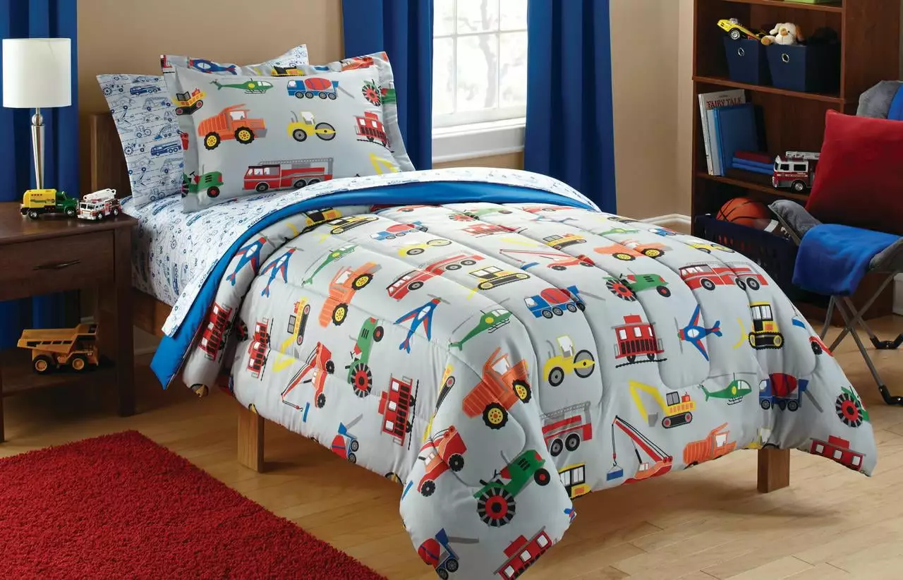 Your Zone Transportation Duvet Set. Full. Multicolor