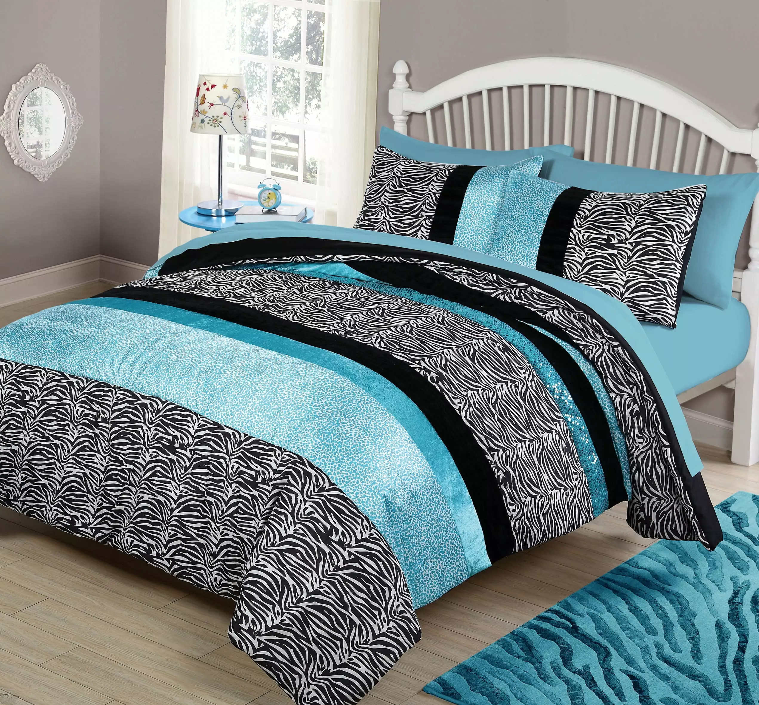 Your Zone Zebra Bedding Comforter Set