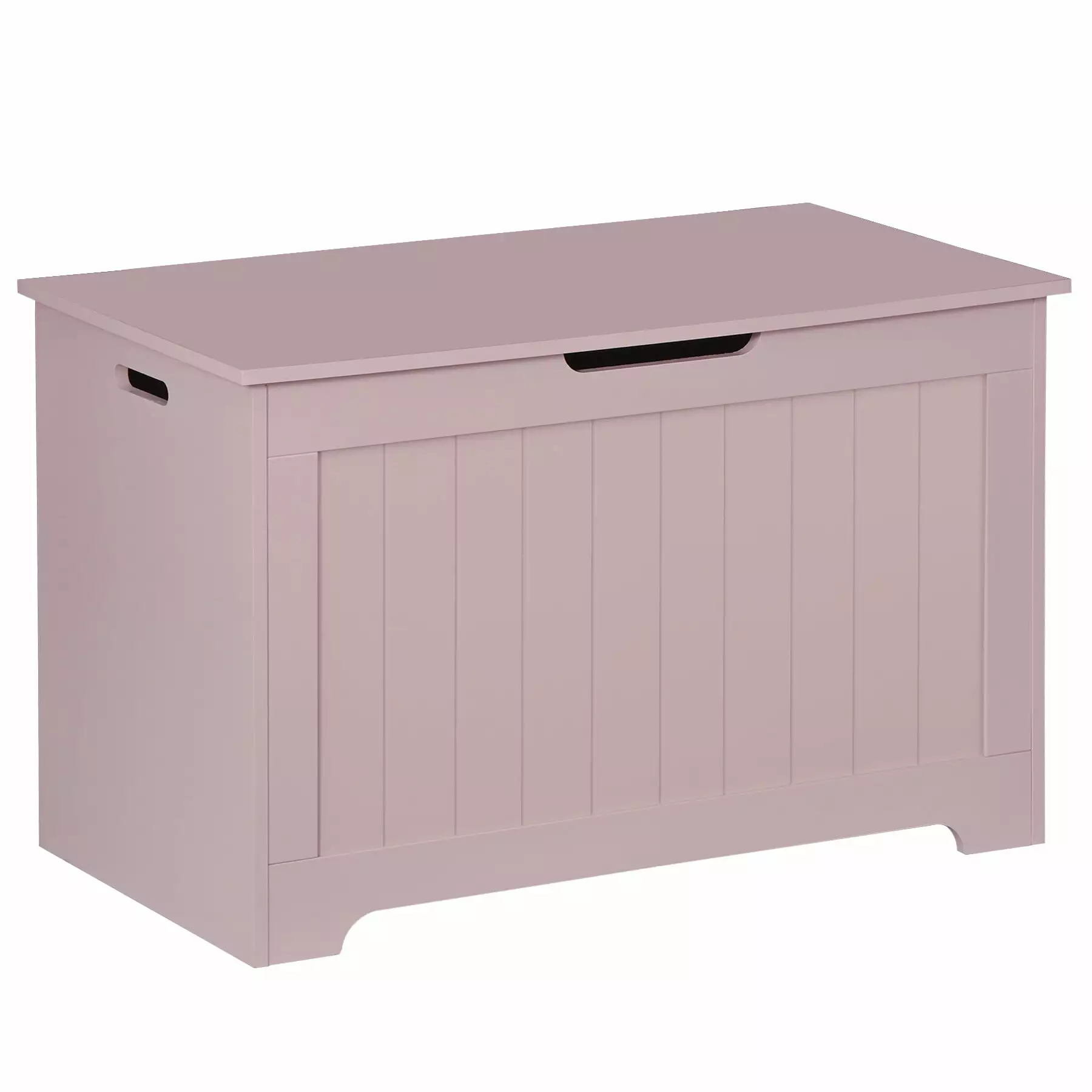 ZENSTYLE Lift Top Entryway Storage Chest/Bench with 2 Safety Hinge. Wooden Toy Box. Pink