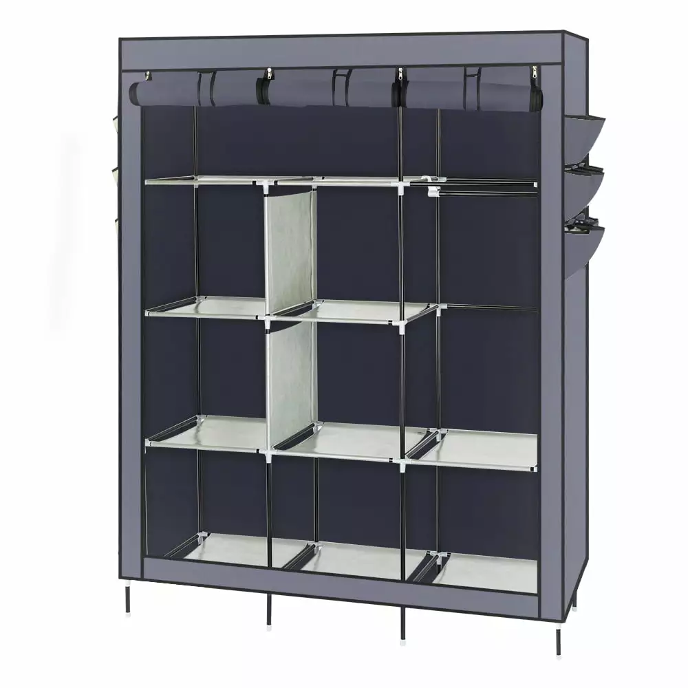 Zimtown 69 Portable Closet Wardrobe Clothes Rack Storage Organizer & Shelf Home Cabinet