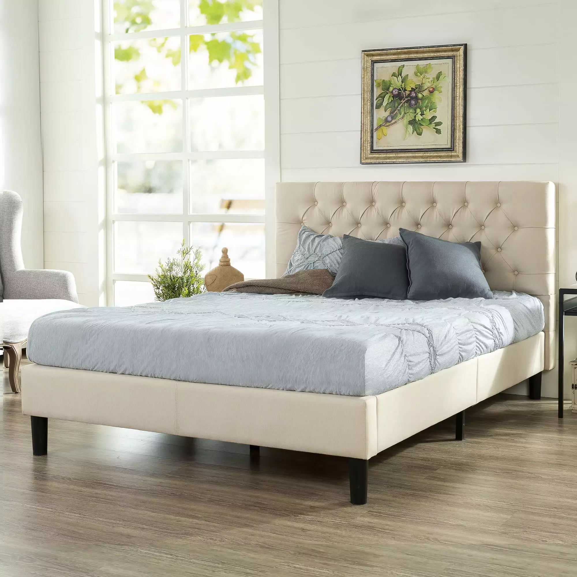 Zinus Misty 42 Upholstered Platform Bed Frame. King