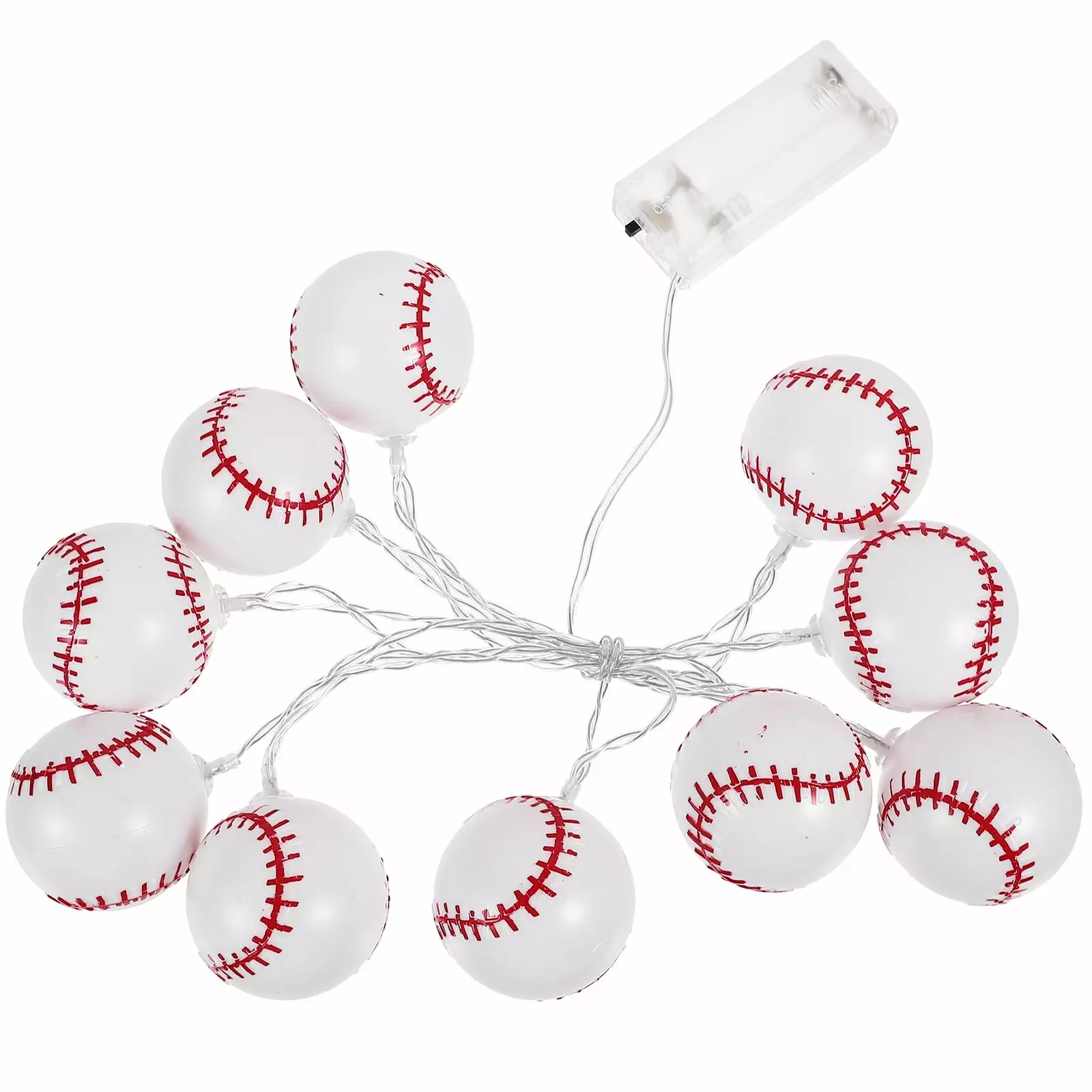 Zonh Baseball String Lights LED Battery Operated Sports Theme Party Supplies