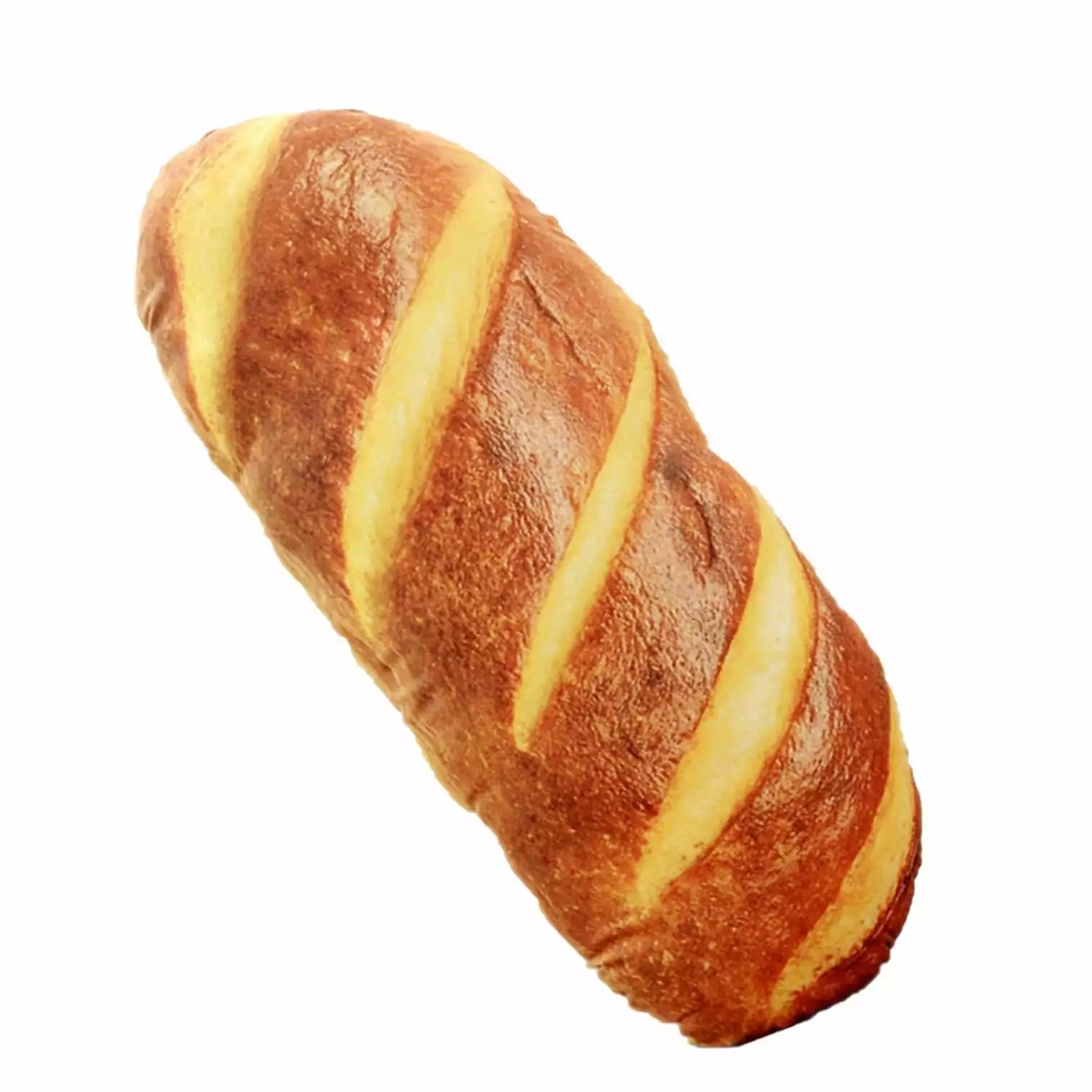 EQWLJWE 3D Simulation Bread Shape Pillow Soft Lumbar Baguette Back Cushion Funny Food Plush Stuffed Toy