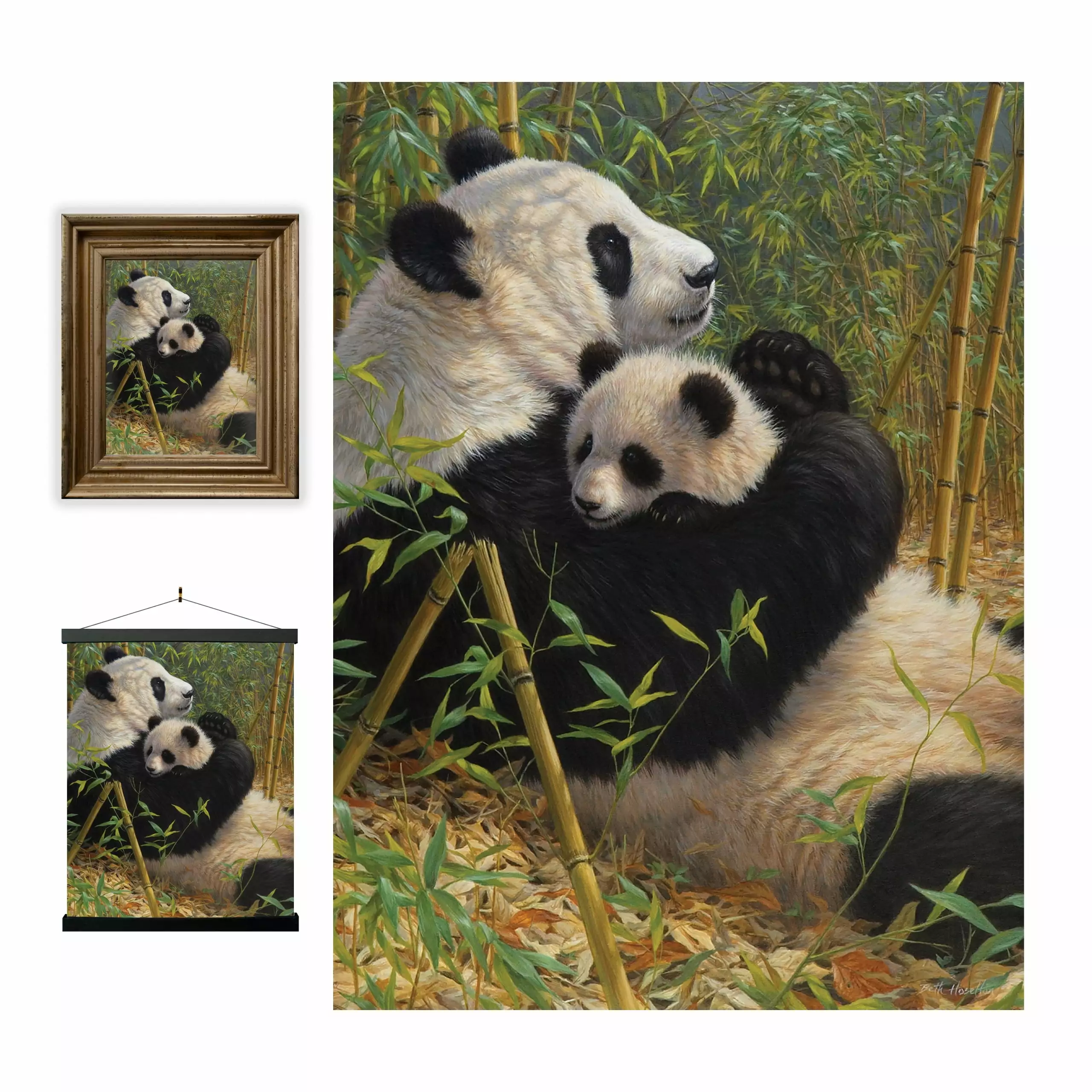 3D LiveLife Lenticular Wall Art Prints - A New Dynasty from Deluxebase. Unframed 3D Panda Poster. Perfect wall decor. Original artwork licensed from renowned artist. Beth Hoselton