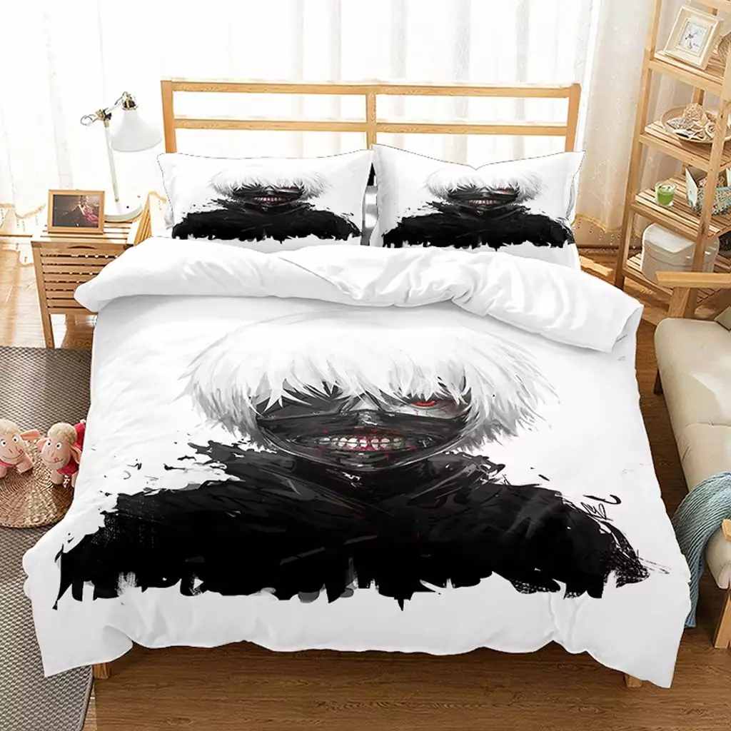 New 3D Anime Naruto Bedding Bed Set Twin Full Queen King Size Itachi Akatsuki Kakashi Action Figures Cosplay Duvet Cover 2 Pillow Case Soft Microfiber Naruto Manga Duvet/Quilt Cover Sets