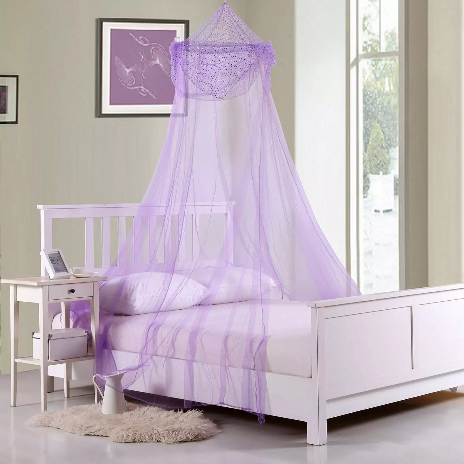 Raisinette Bed Canopy with Collapsible Hoop for Kids