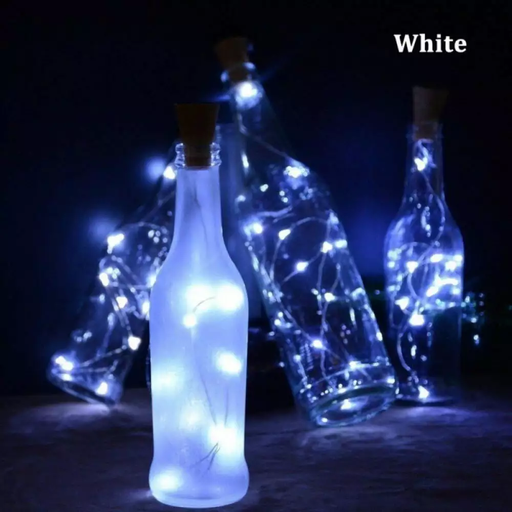 Big Clearance! 20 LED Wine Bottle Cork Lights Copper Wire String Lights. 8 Pack 2M/6.5ft Battery Operated Wine Bottle Fairy Lights Bottle DIY. Christmas. Wedding Party