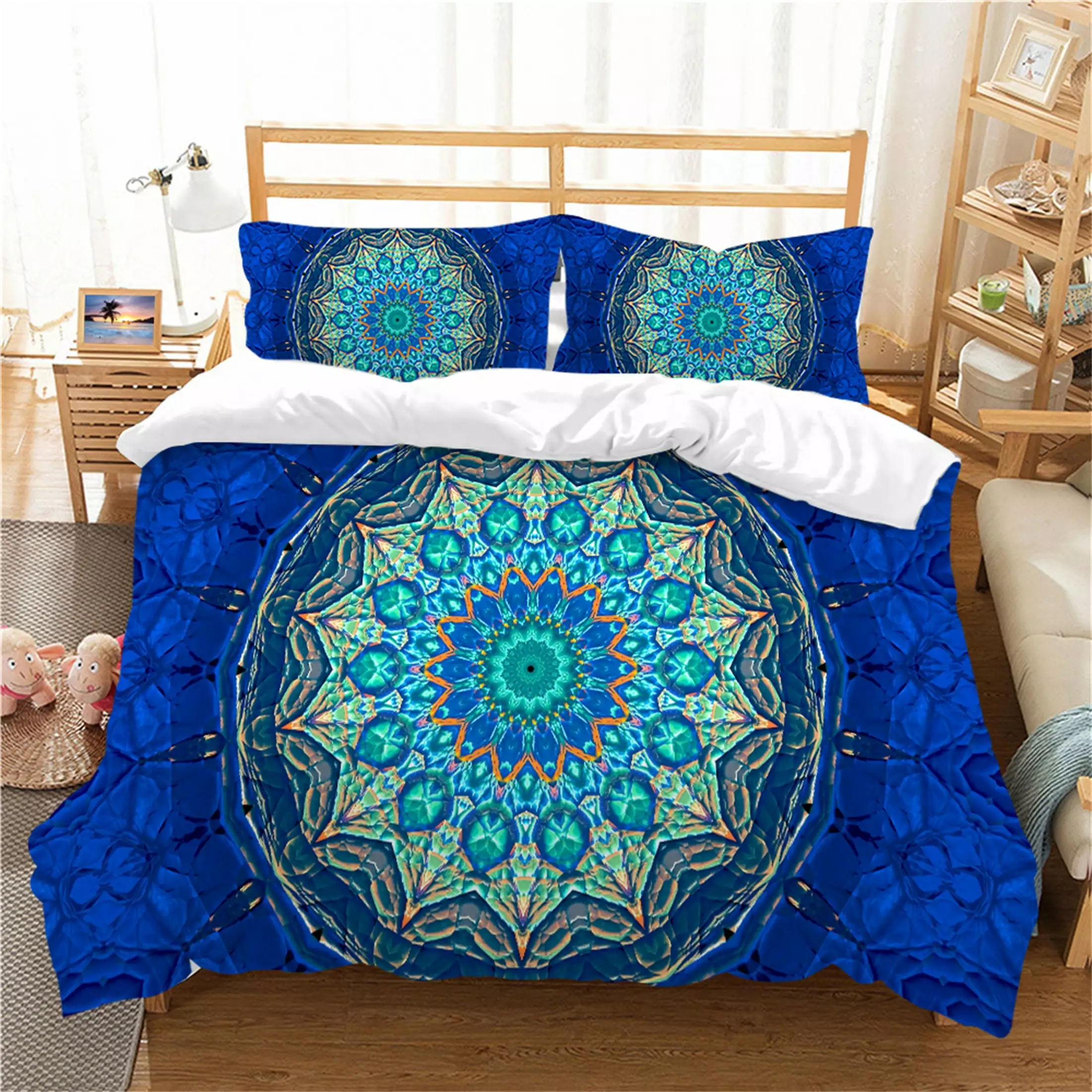 Duvet Cover Set Comforter Cover Set 3D Bohemia Printed Home Decor Home Textiles Quilt Cover Set.Twin (68x86)