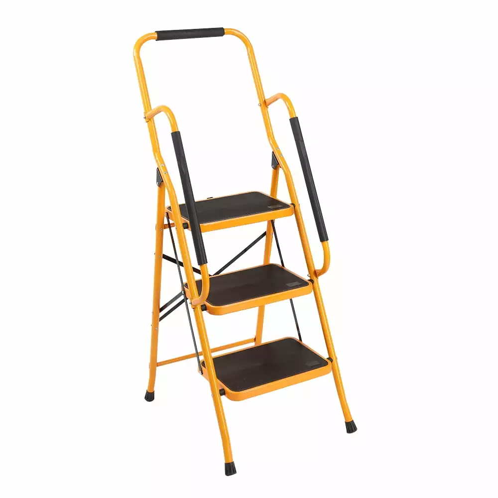 iTopRoad 3 Step Ladder. Portable Lightweight Step Stool. for Household. Office. Garage. Iron