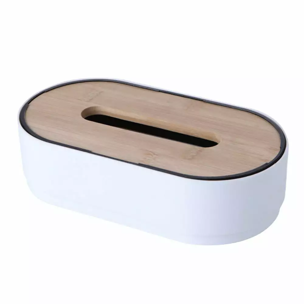 Tissue Box Disposable Paper Facial Tissue Holder Wooden Rectangular Tissue Box Home Room Office Desk Tissue Storage Box