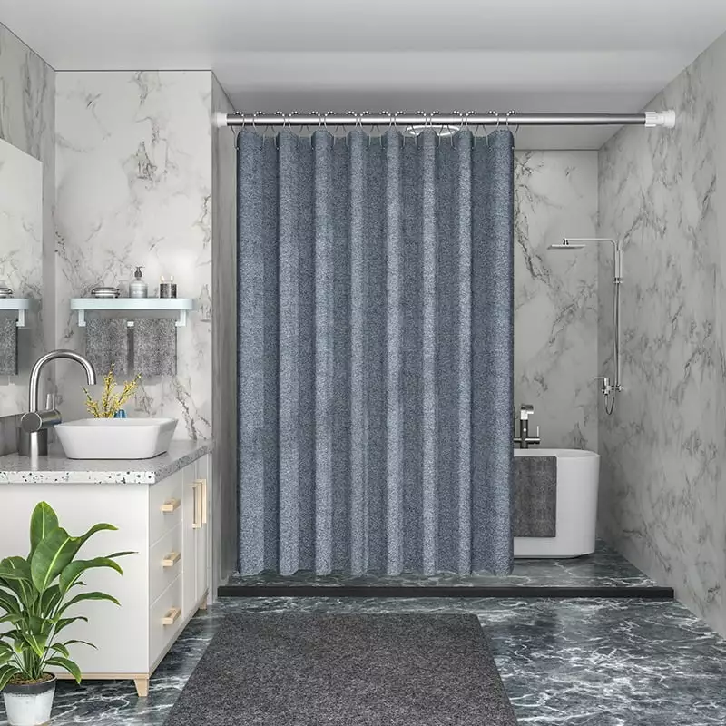 Shower Curtain Waterproof Mildew Resistant Mold Resistant Antibacterial Bath Curtains with Hooks Bathroom Accessories A2